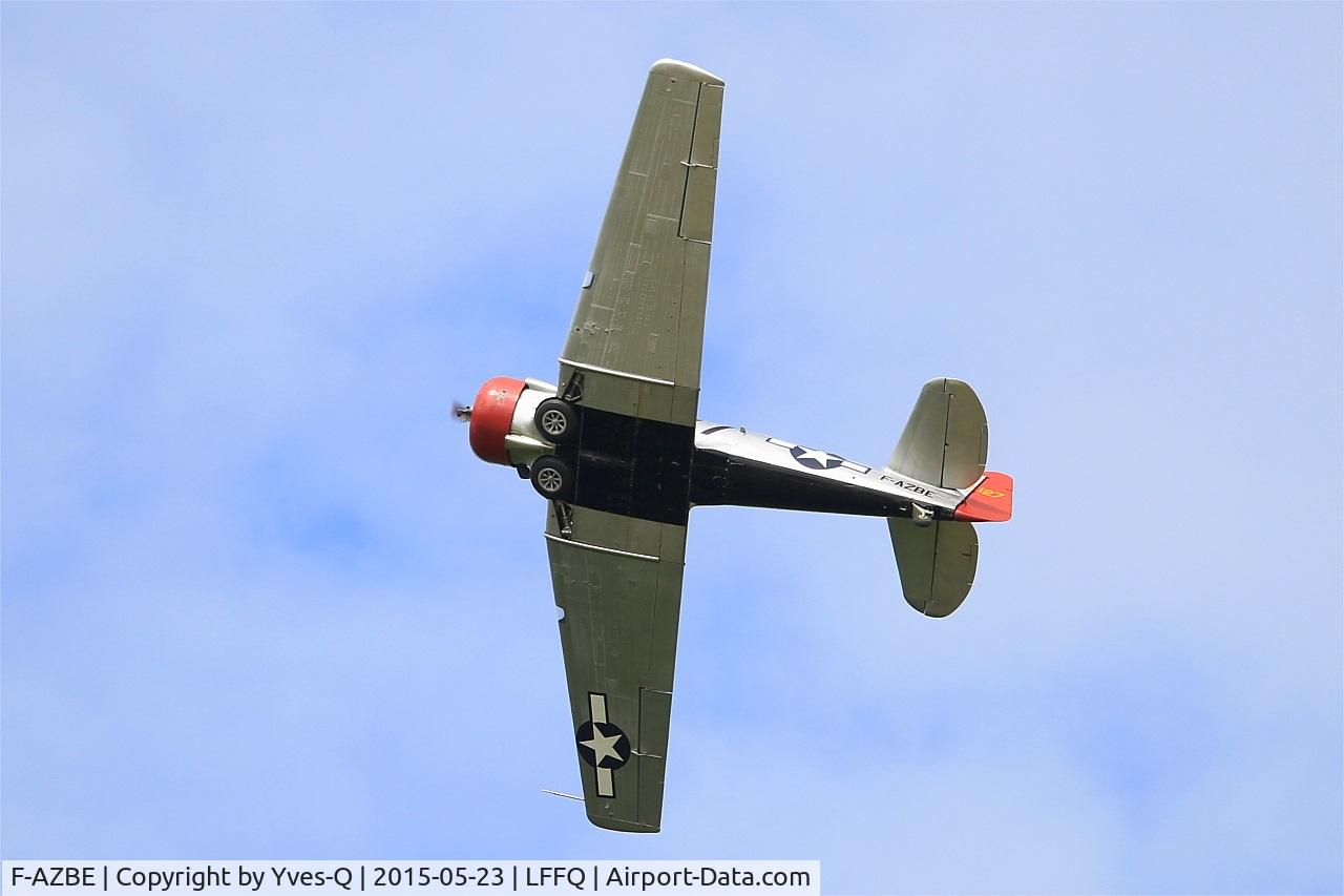F-AZBE, North American AT-6C Harvard IIA C/N 88-12127, North American AT-6C Harvard IIA, On display, La Ferté-Alais airfield (LFFQ) Airshow 2015