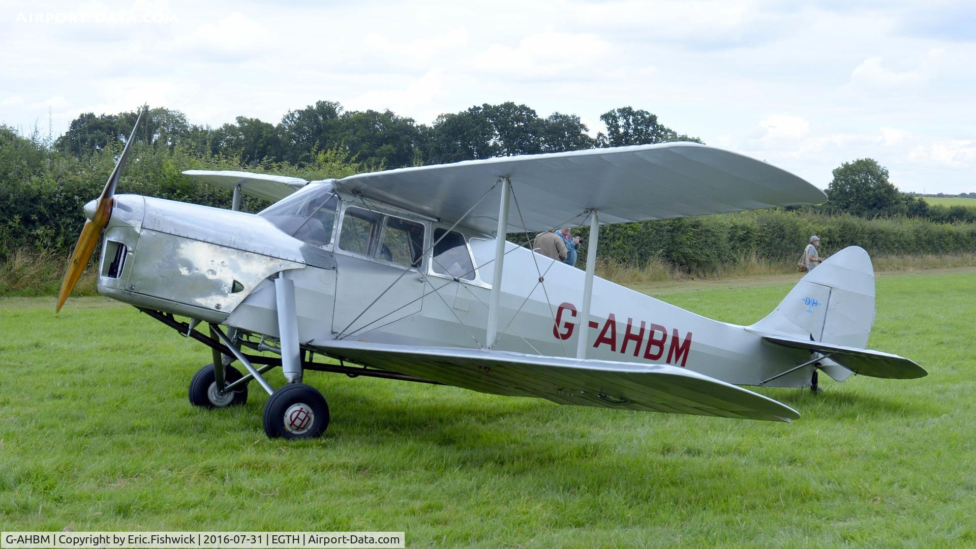 G-AHBM, 1935 De Havilland DH.87B Hornet Moth C/N 8126, 1. G-AHBM at 'A Gathering of Moths,' Old Warden Aerodrome, Beds.