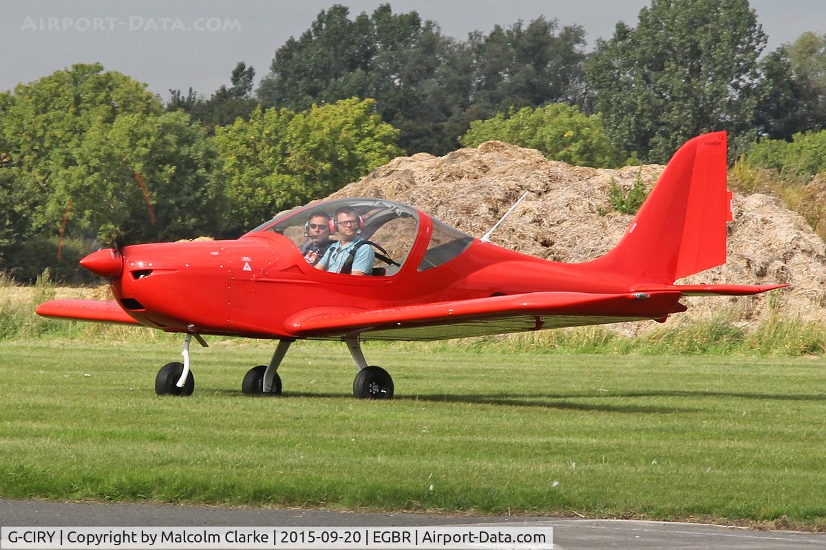 G-CIRY, 2015 Evektor EV-97 Eurostar SL C/N 2015-4222, Evektor Aerotechnik EV-97 Eurostar SL at The Real Aeroplane Company's Helicopter Fly-In, Breighton Airfield, September 20th 2015.