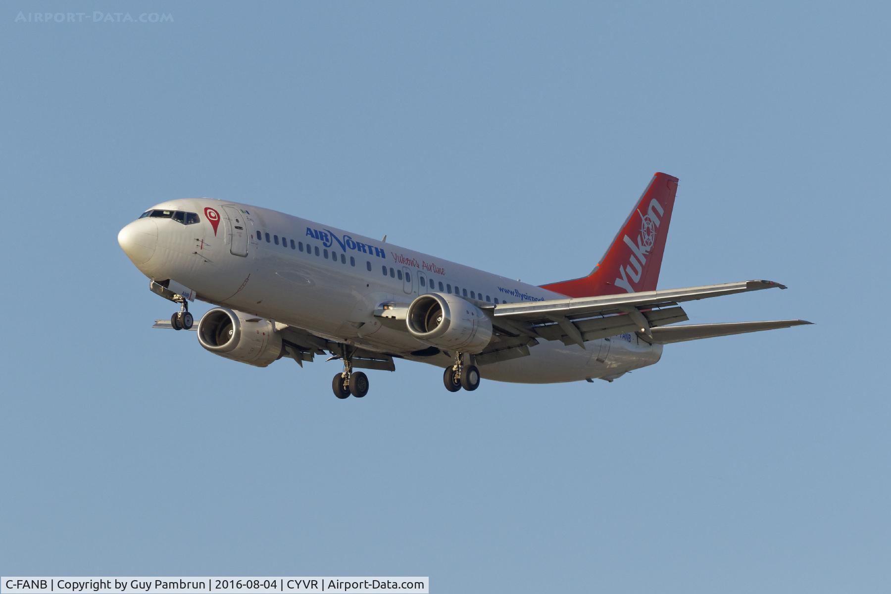 C-FANB, 1992 Boeing 737-48E C/N 25764, Landing