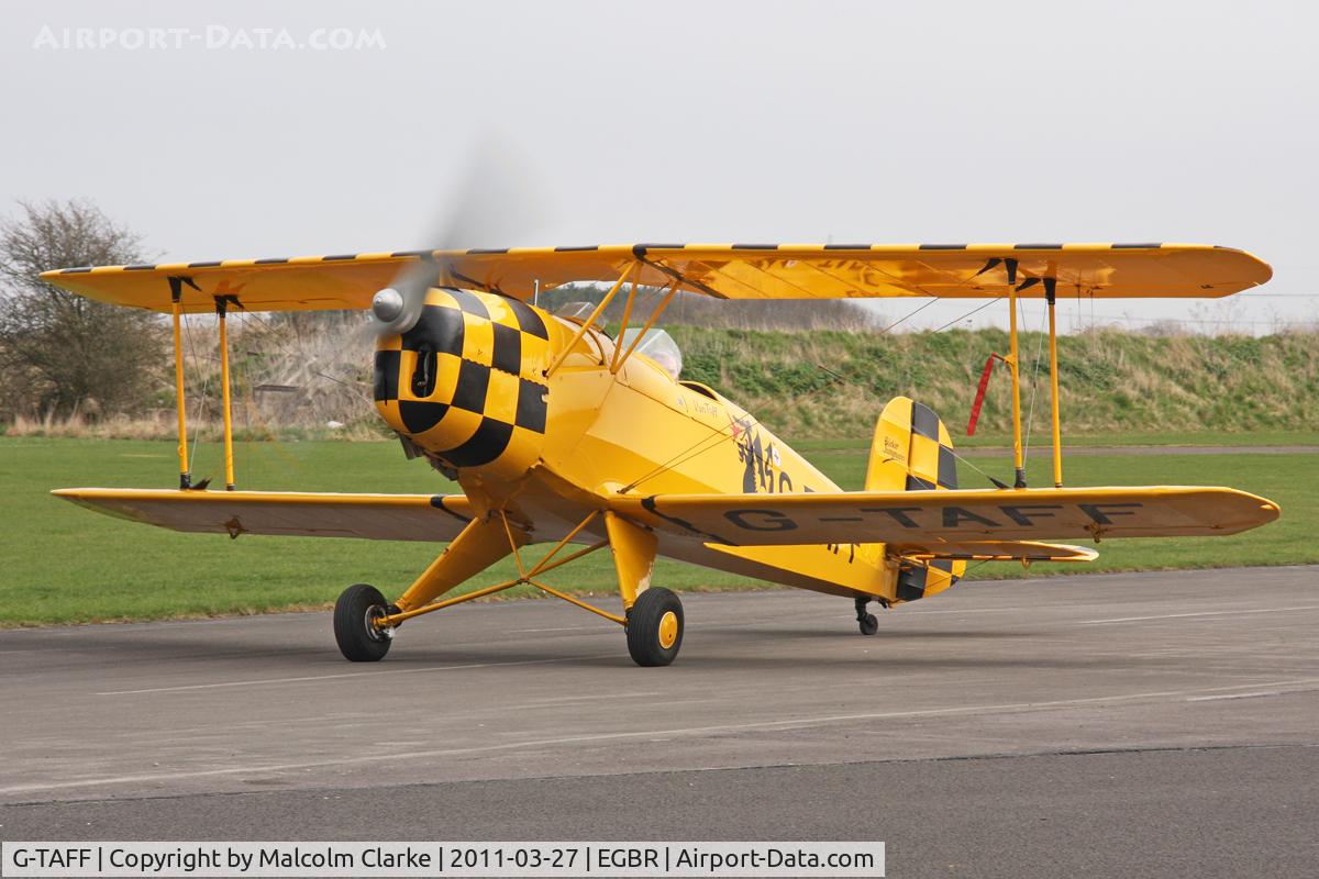 G-TAFF, 1957 CASA 1-131E Jungmann C/N 1129, CASA 1-131E Jungmann at Breighton Airfield, March 27th 2011.