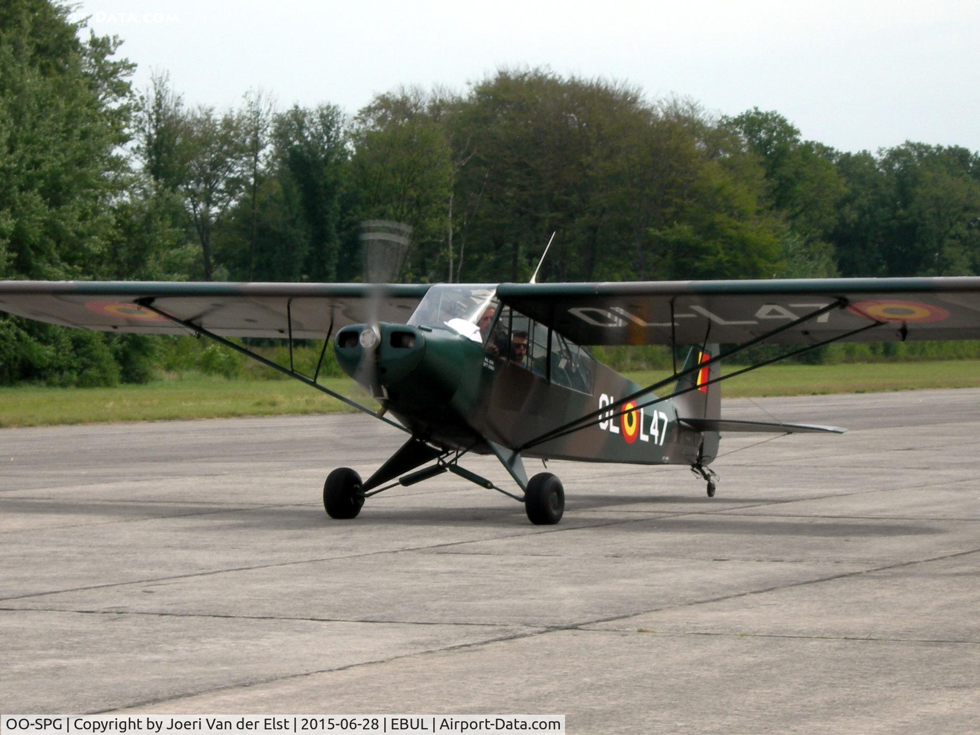 OO-SPG, 1952 Piper L-18C Super Cub (PA-18-95) C/N 18-2060, Ursel Avia 2015