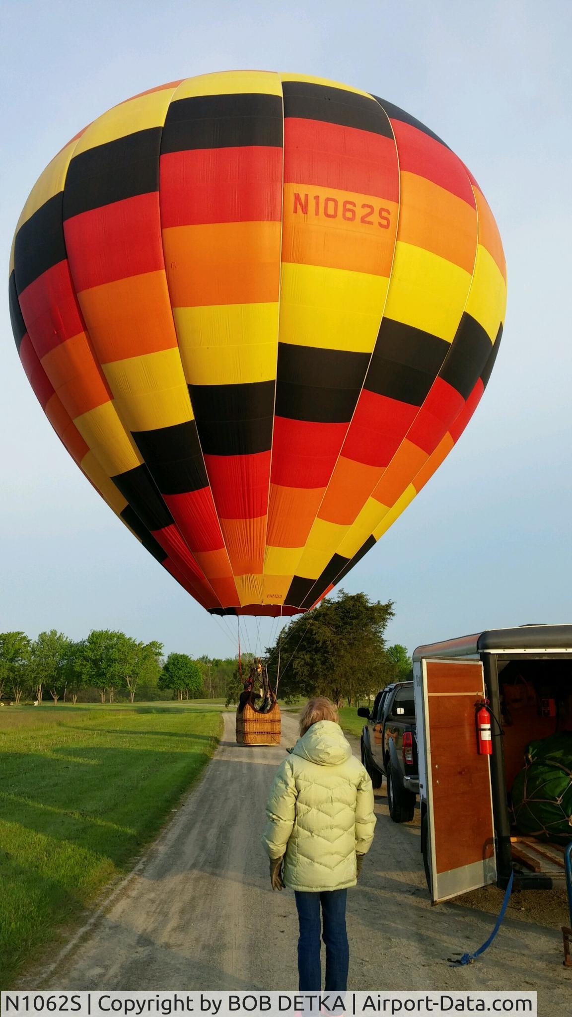 N1062S, 1981 Adams Balloon A55 C/N 082, FLIGHT FROM COLUMBIA COUNTY