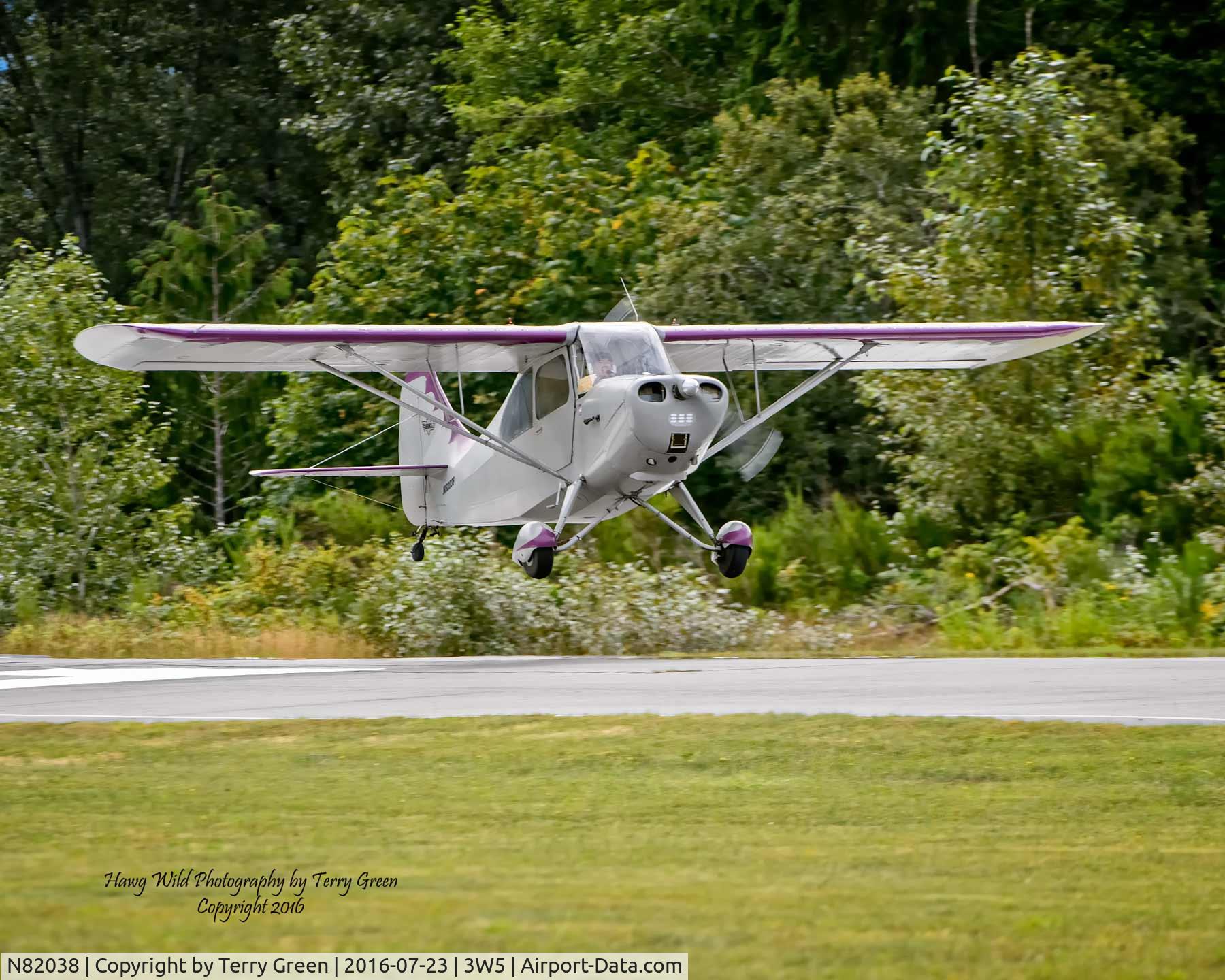 N82038, 1946 Aeronca 7AC Champion C/N 7AC-664, 2016 North Cascades Vintage Aircraft Museum Fly-In Mears Field 3W5 Concrete Washington