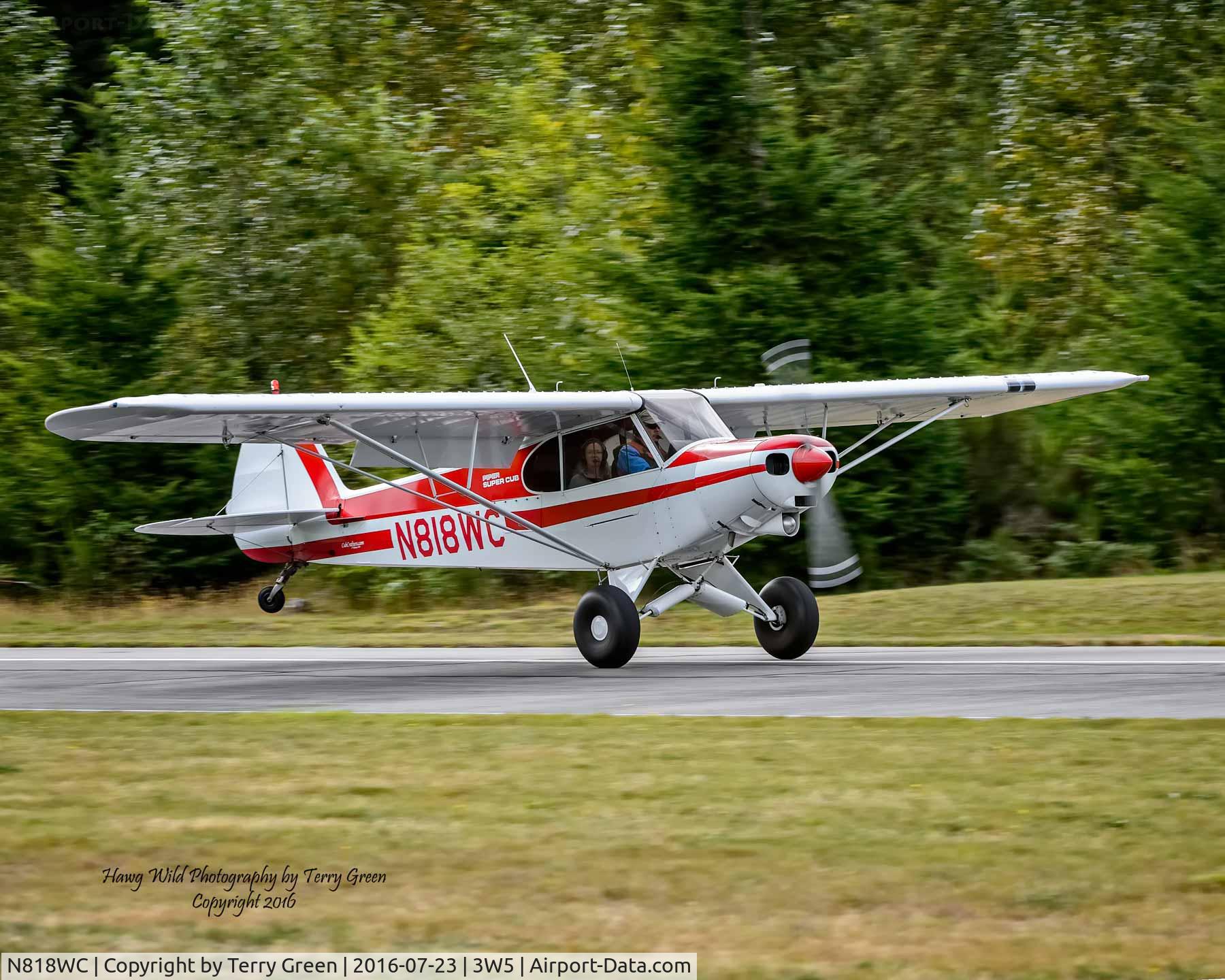 N818WC, 1977 Piper PA-18-150 Super Cub C/N 18-7709111, 2016 North Cascades Vintage Aircraft Museum Fly-In Mears Field 3W5 Concrete Washington