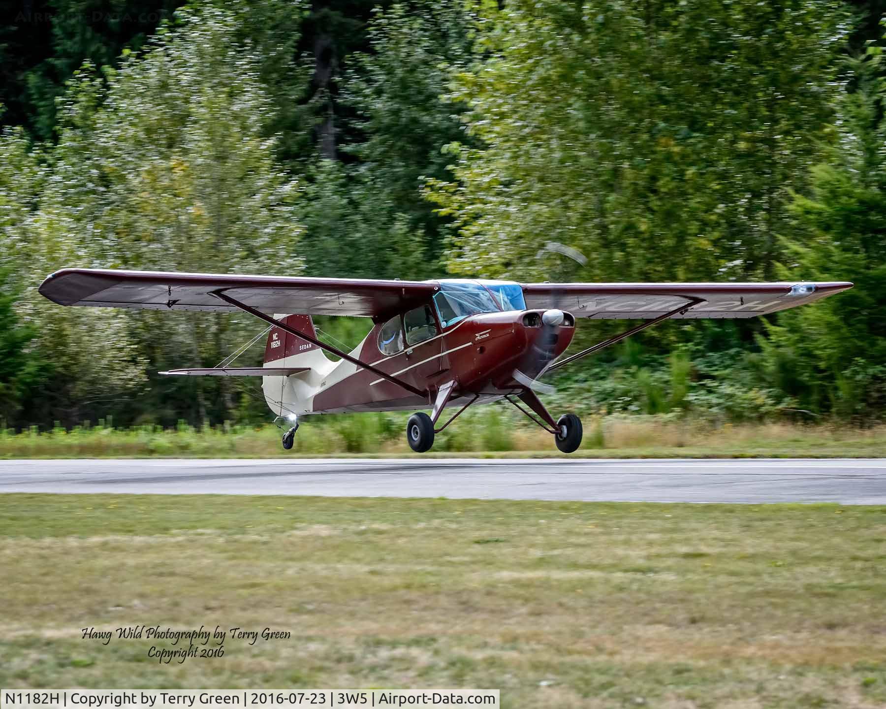 N1182H, 1948 Aeronca 15AC Sedan C/N 15AC-192, 2016 North Cascades Vintage Aircraft Museum Fly-In Mears Field 3W5 Concrete Washington