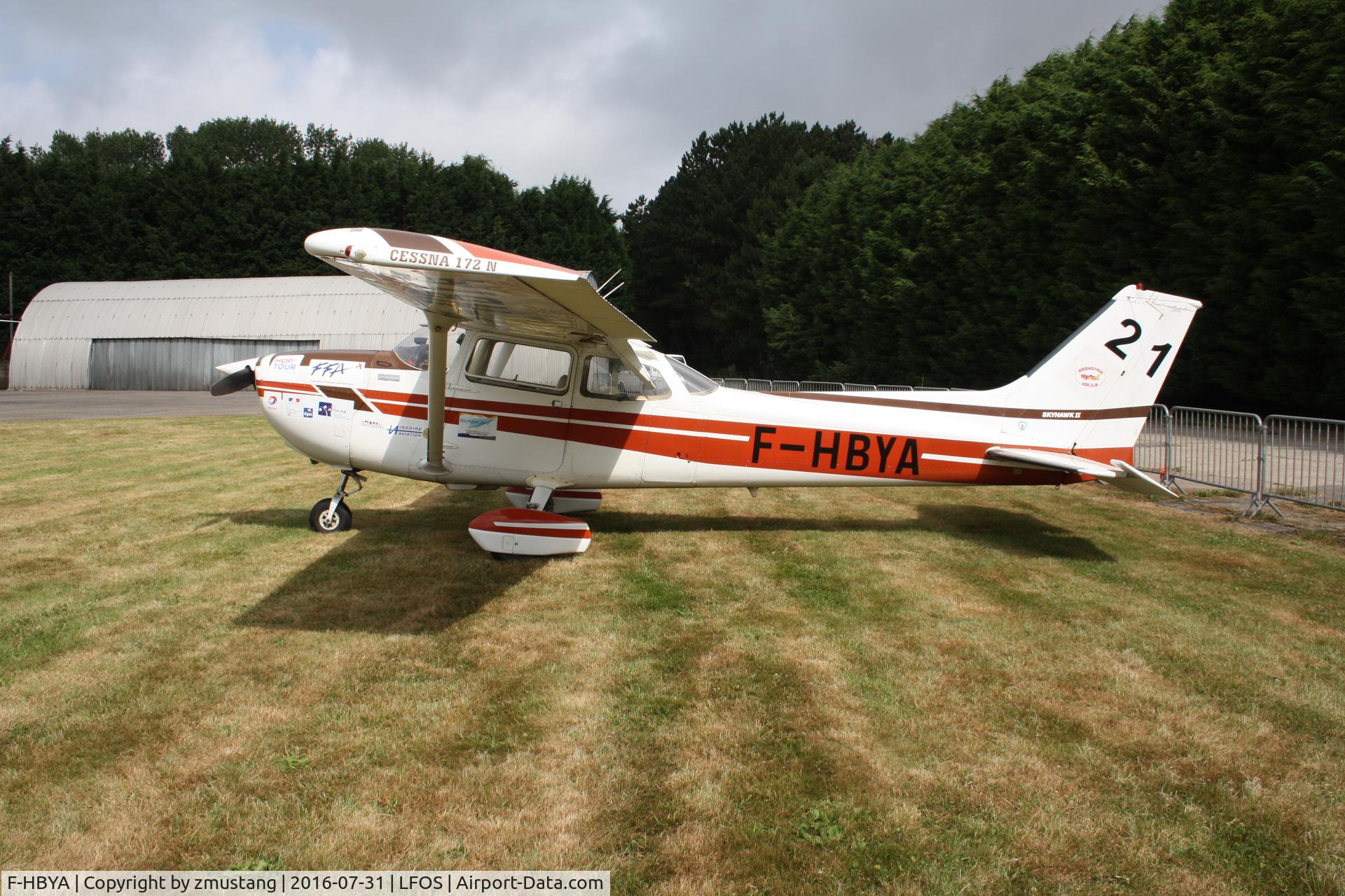 F-HBYA, 1979 Reims F172N Skyhawk C/N 1855, After the arrival of the Hop Tour 2016.