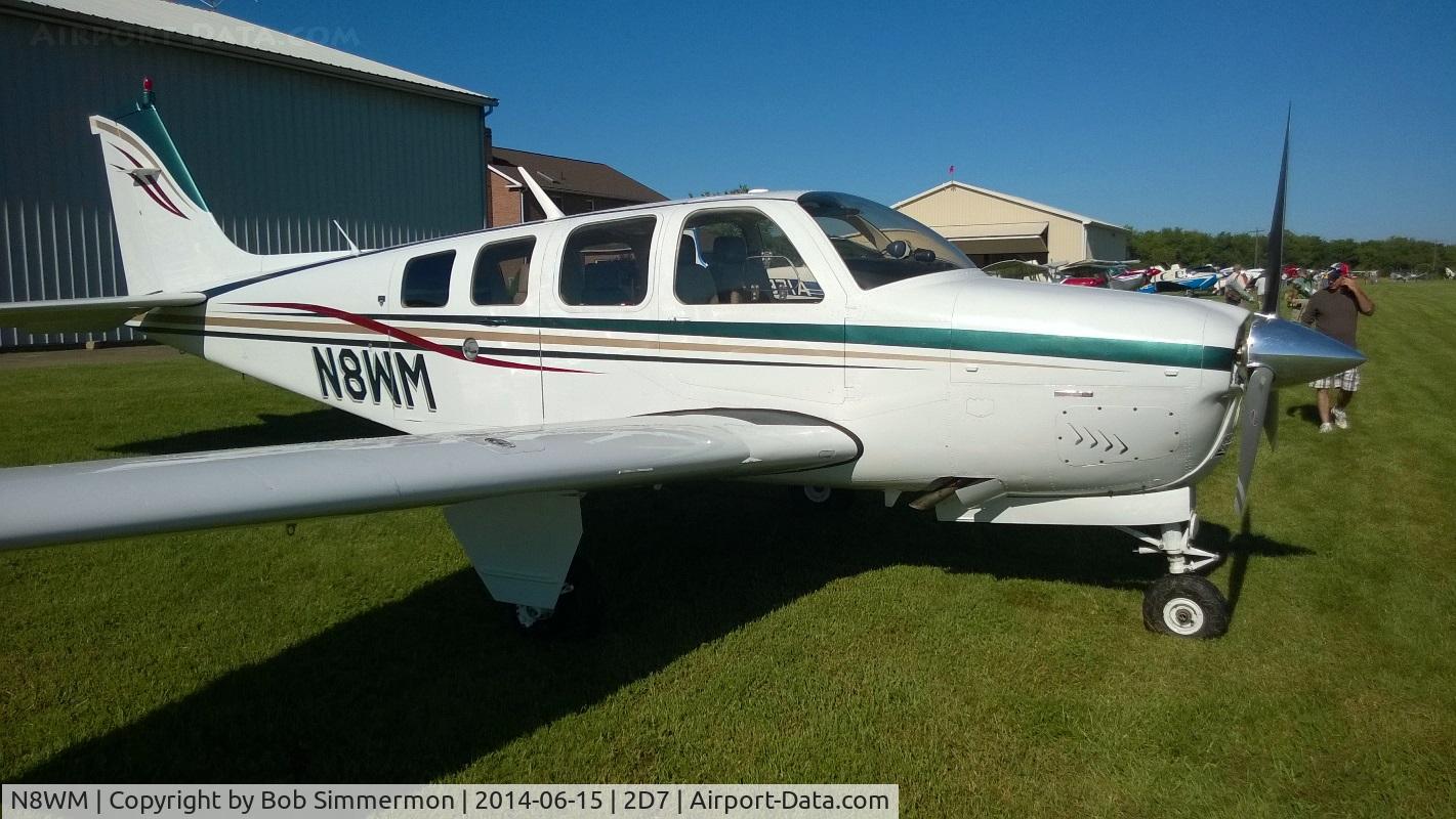 N8WM, 1977 Beech A36 Bonanza 36 C/N E-1199, Father's Day breakfast fly in at Beach City, Ohio