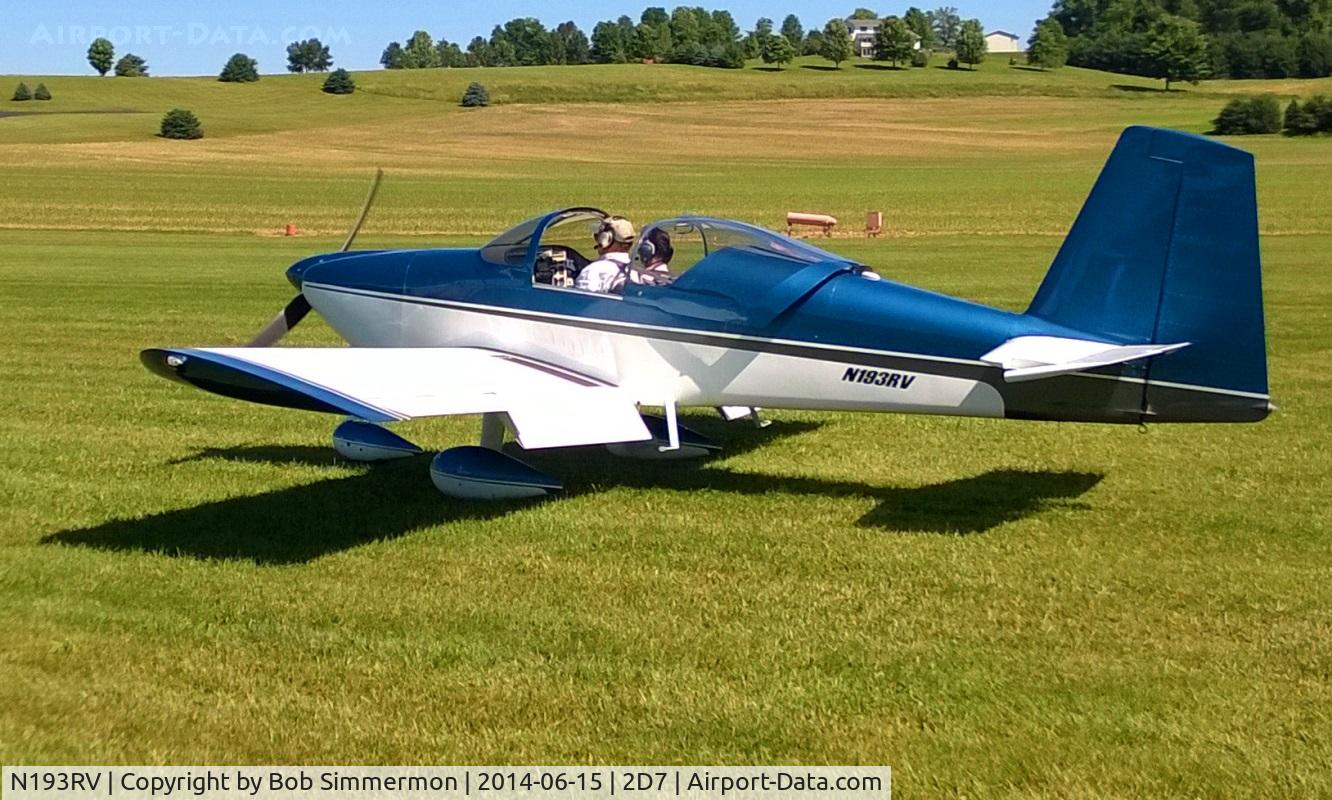 N193RV, 2003 Vans RV-6A C/N 24629, Father's Day fly in at Beach City, Ohio