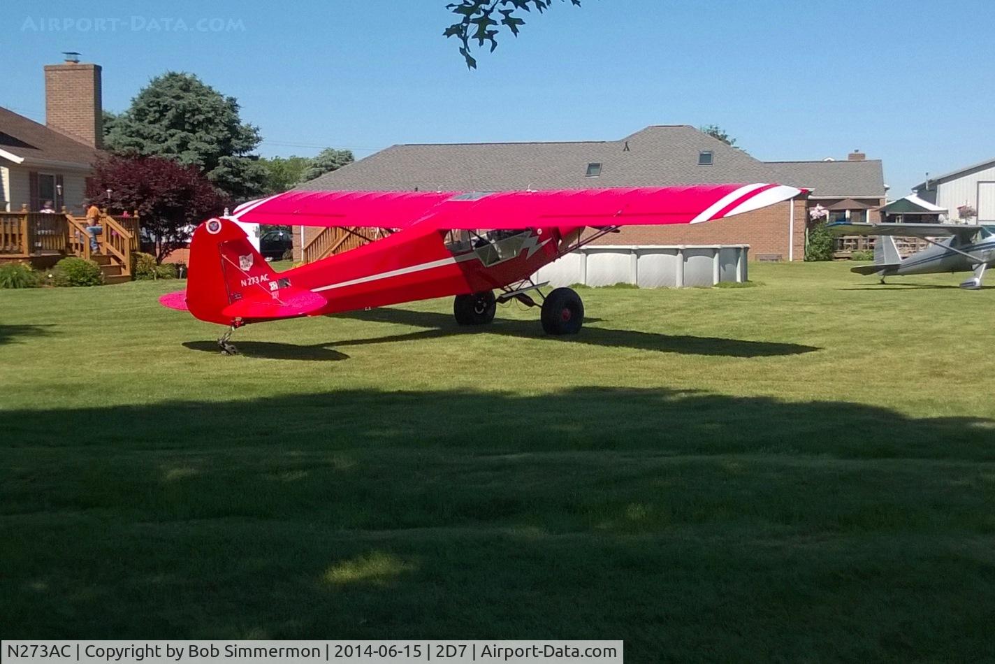 N273AC, Carlson Anders J CARLSON CUB C/N 101, Father's Day fly in at Beach City, Ohio