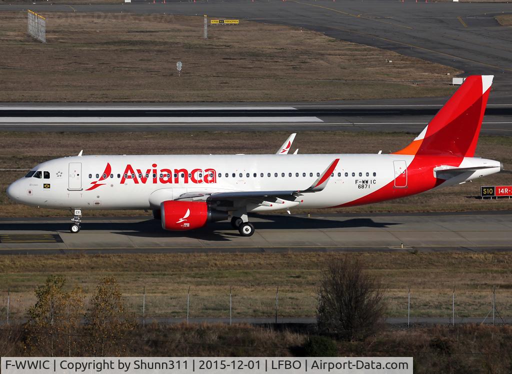 F-WWIC, 2015 Airbus A320-214 C/N 6871, C/n 6871 - To be F-WJKN / PR-OCY but still stored @ LFBO since