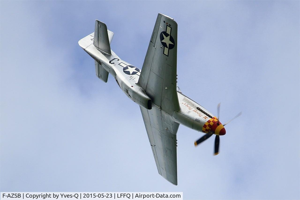 F-AZSB, 1944 North American P-51D Mustang C/N 122-40967, North American P-51D Mustang, On display, La Ferté-Alais (LFFQ) Air show 2015