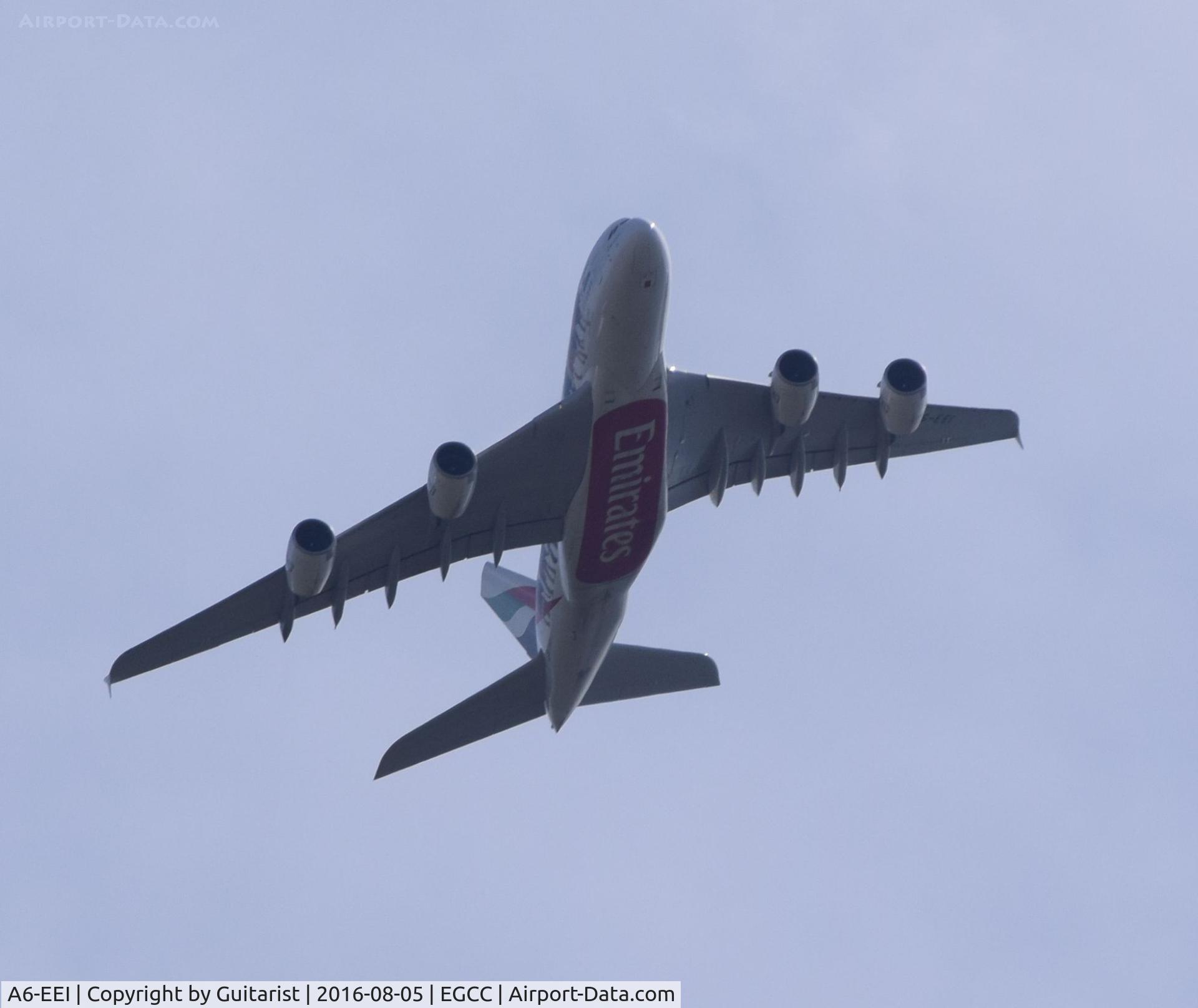 A6-EEI, 2012 Airbus A380-861 C/N 123, At Manchester