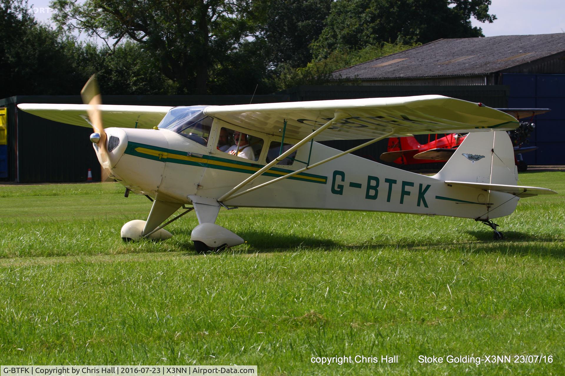 G-BTFK, 1947 Taylorcraft BC-12D Twosome C/N 10540, Stoke Golding Stakeout 2016
