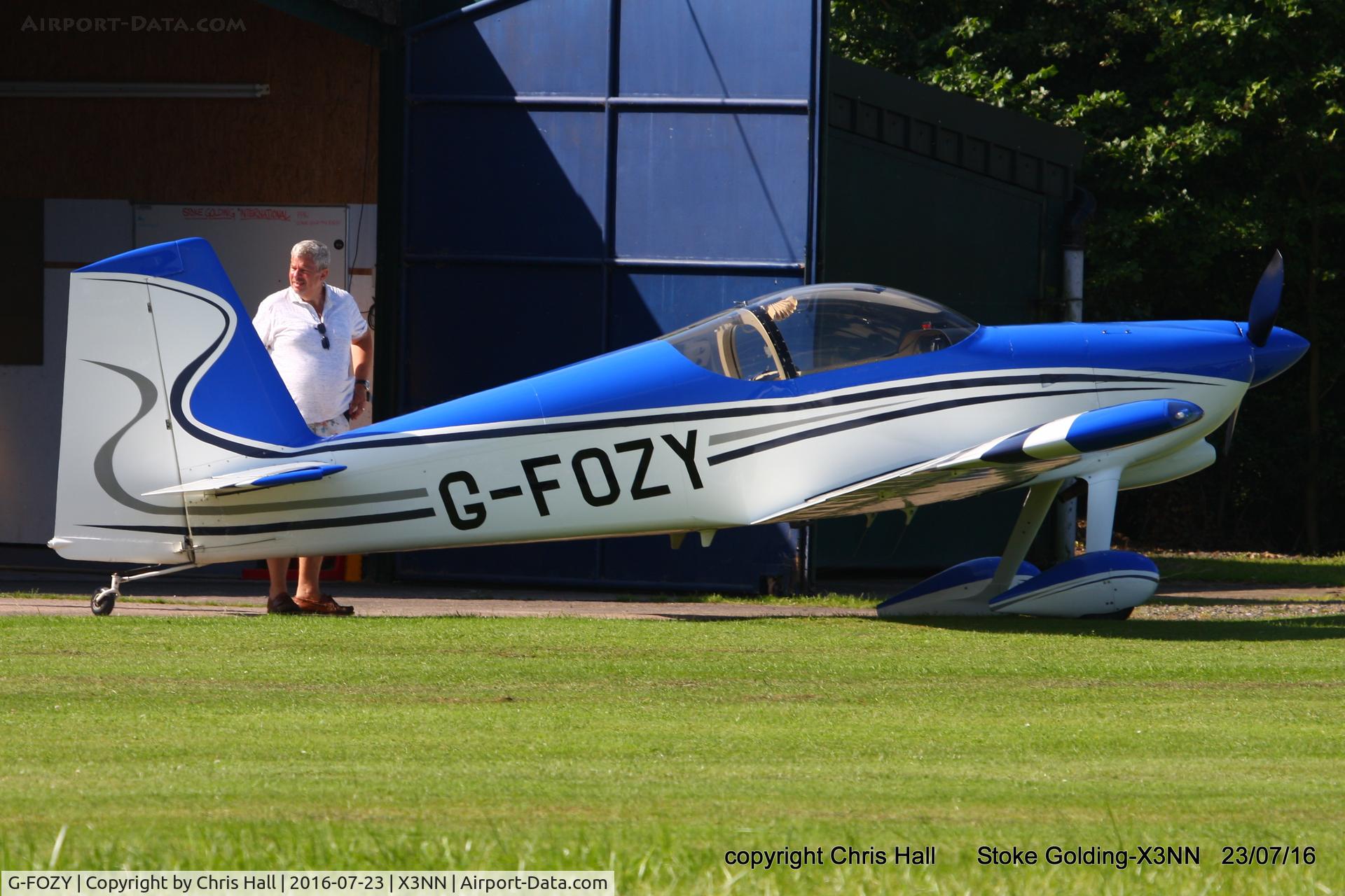 G-FOZY, 2012 Vans RV-7 C/N PFA 323-14150, Stoke Golding Stakeout 2016