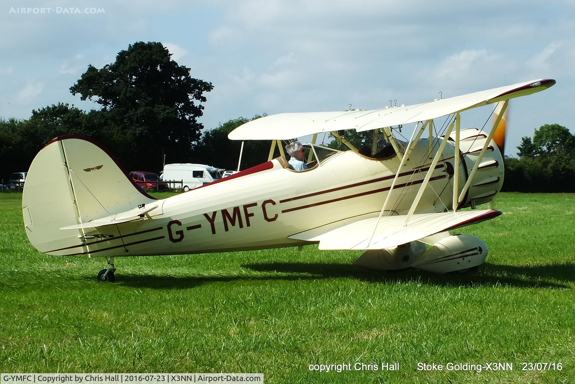 G-YMFC, 1990 Classic Aircraft Corp Waco YMF C/N F5033, Stoke Golding Stakeout 2016