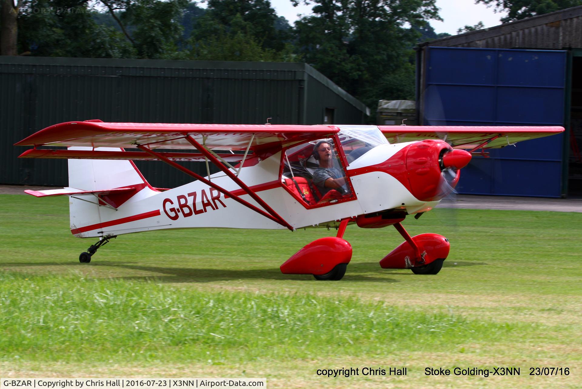 G-BZAR, 1996 Denney Kitfox 4-1200 Speedster C/N PFA 172B-12529, Stoke Golding Stakeout 2016