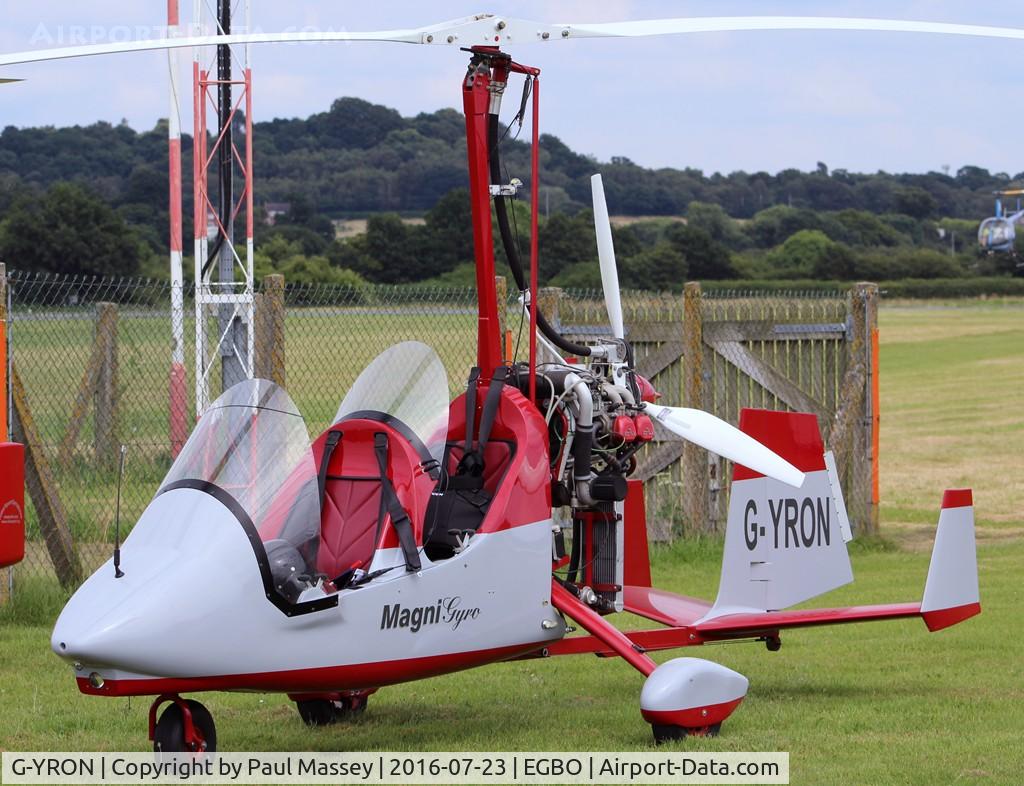 G-YRON, Magni Gyro M-16C Tandem Trainer C/N 16-11-6624, Visitor to EGBO.