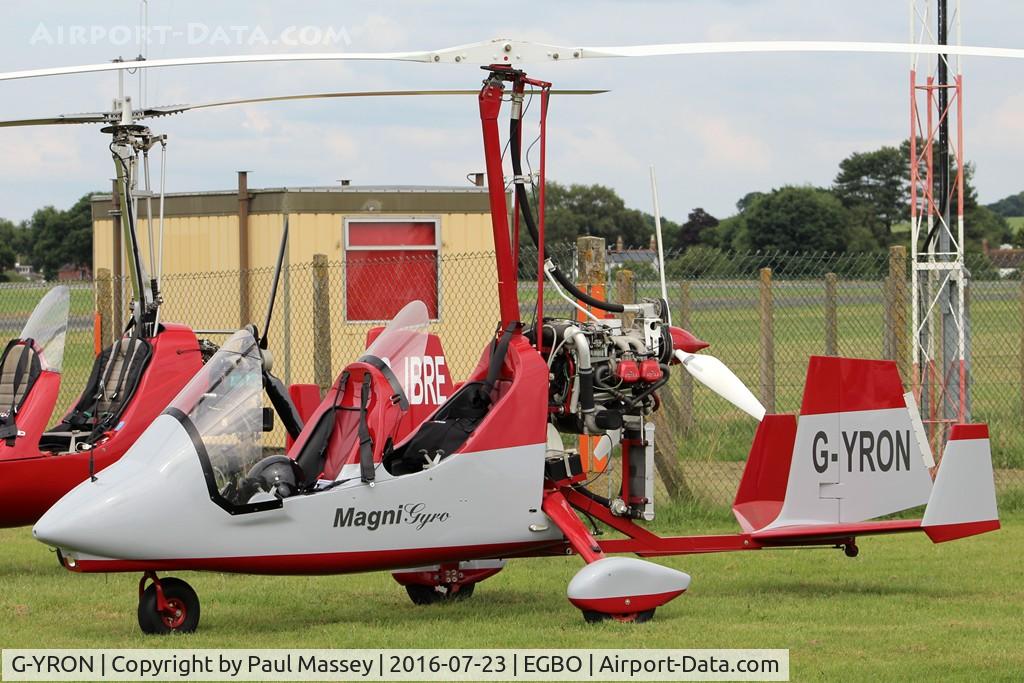 G-YRON, Magni Gyro M-16C Tandem Trainer C/N 16-11-6624, Visitor to EGBO.