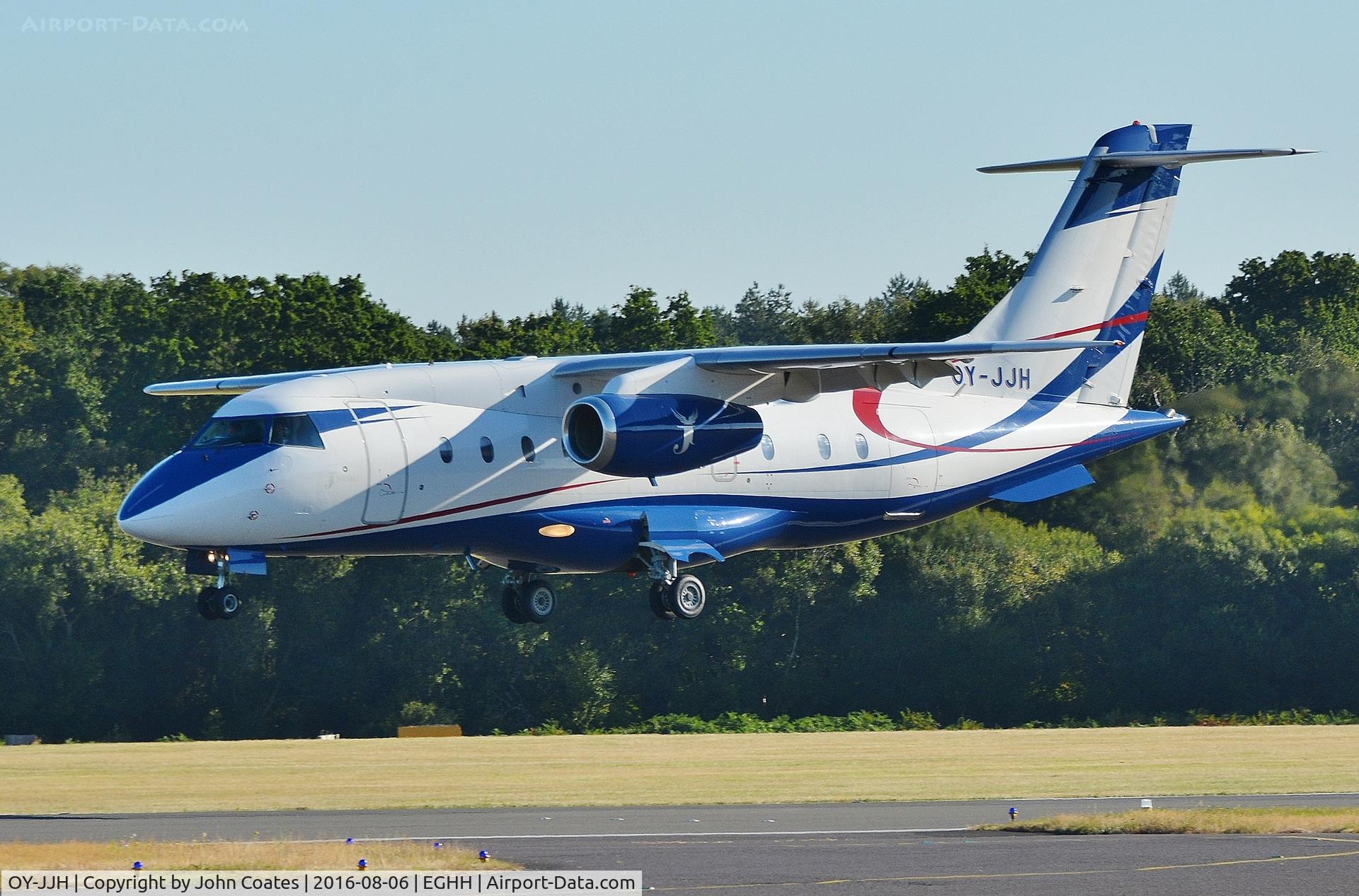 OY-JJH, 2001 Fairchild Dornier 328-300 328JET C/N 3171, Arriving in low early morning sun
