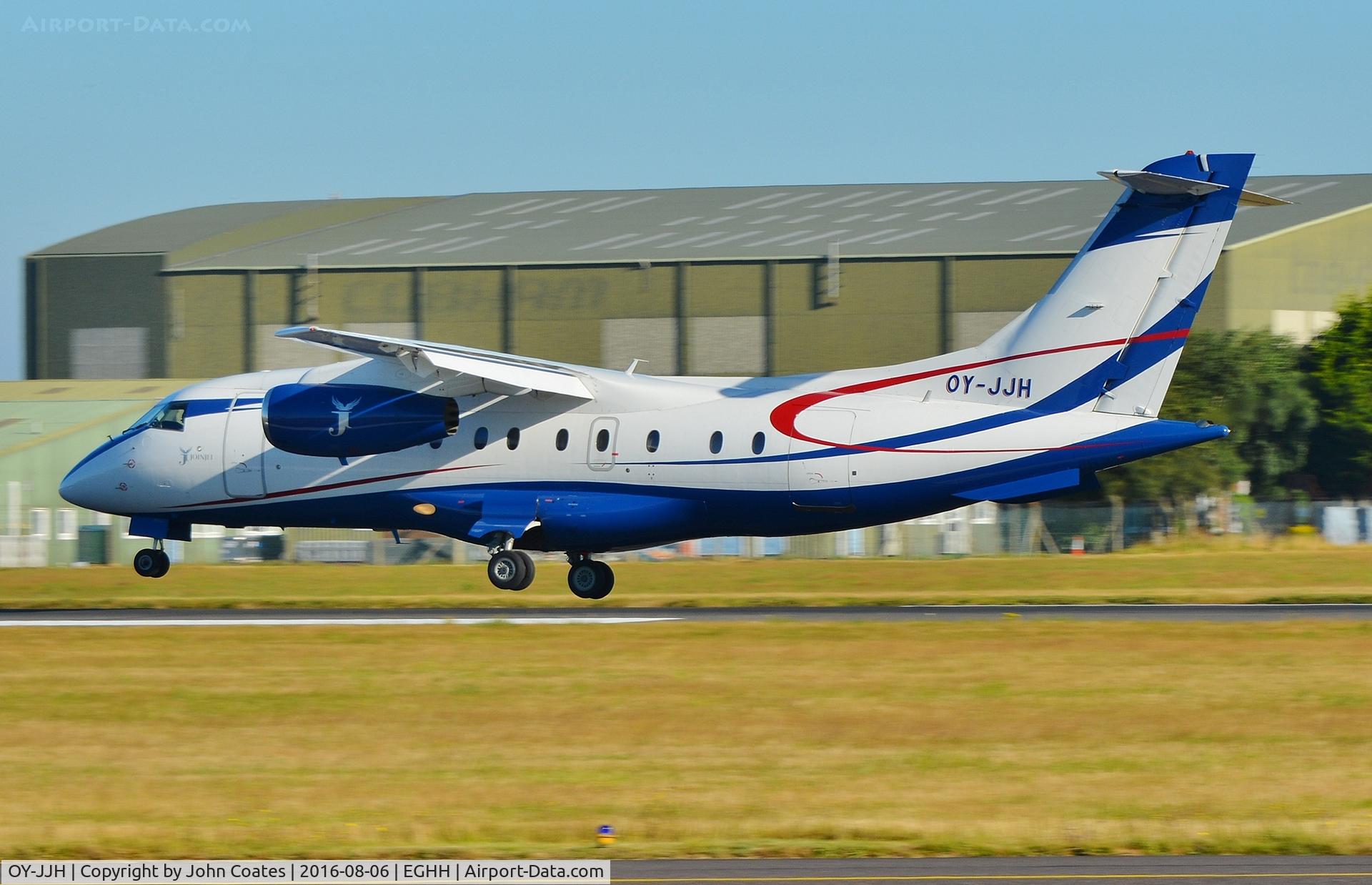 OY-JJH, 2001 Fairchild Dornier 328-300 328JET C/N 3171, About to touchdown 26
