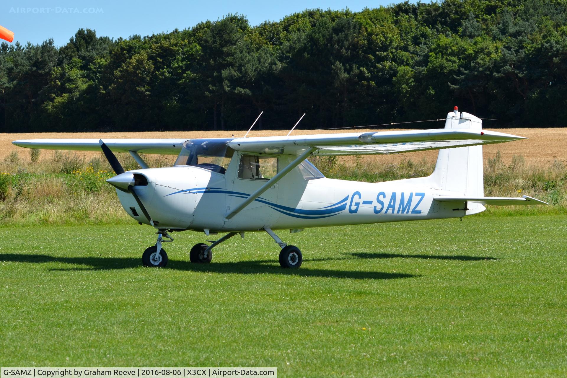 G-SAMZ, 1964 Cessna 150D C/N 150-60536, Parked at Northrepps.