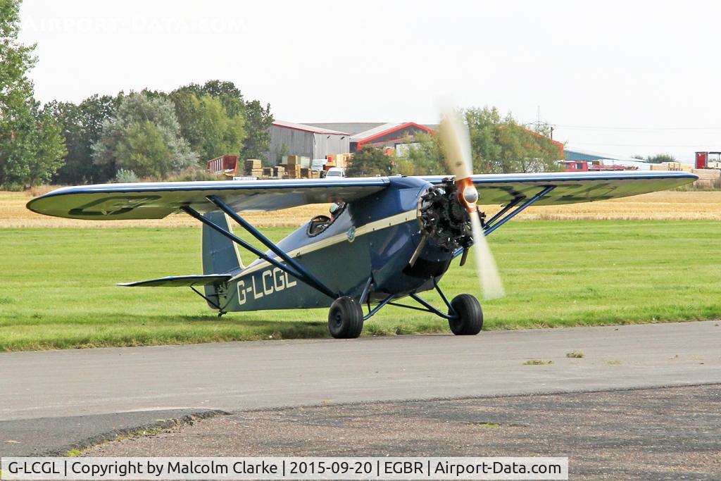 G-LCGL, 1993 Comper CLA7 Swift Replica C/N PFA 103-11089, Comper CLA7 Swift Replica at The Real Aeroplane Company's Helicopter Fly-In, Breighton Airfield, September 20th 2015.