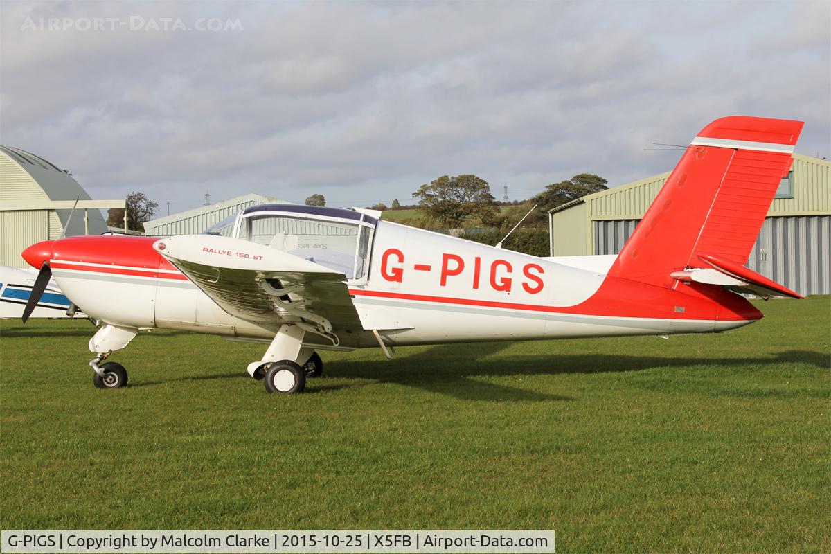 G-PIGS, 1976 Socata Rallye 150ST C/N 2696, Socata Rallye 150ST, Fishburn Airfield, October 25th 2015.