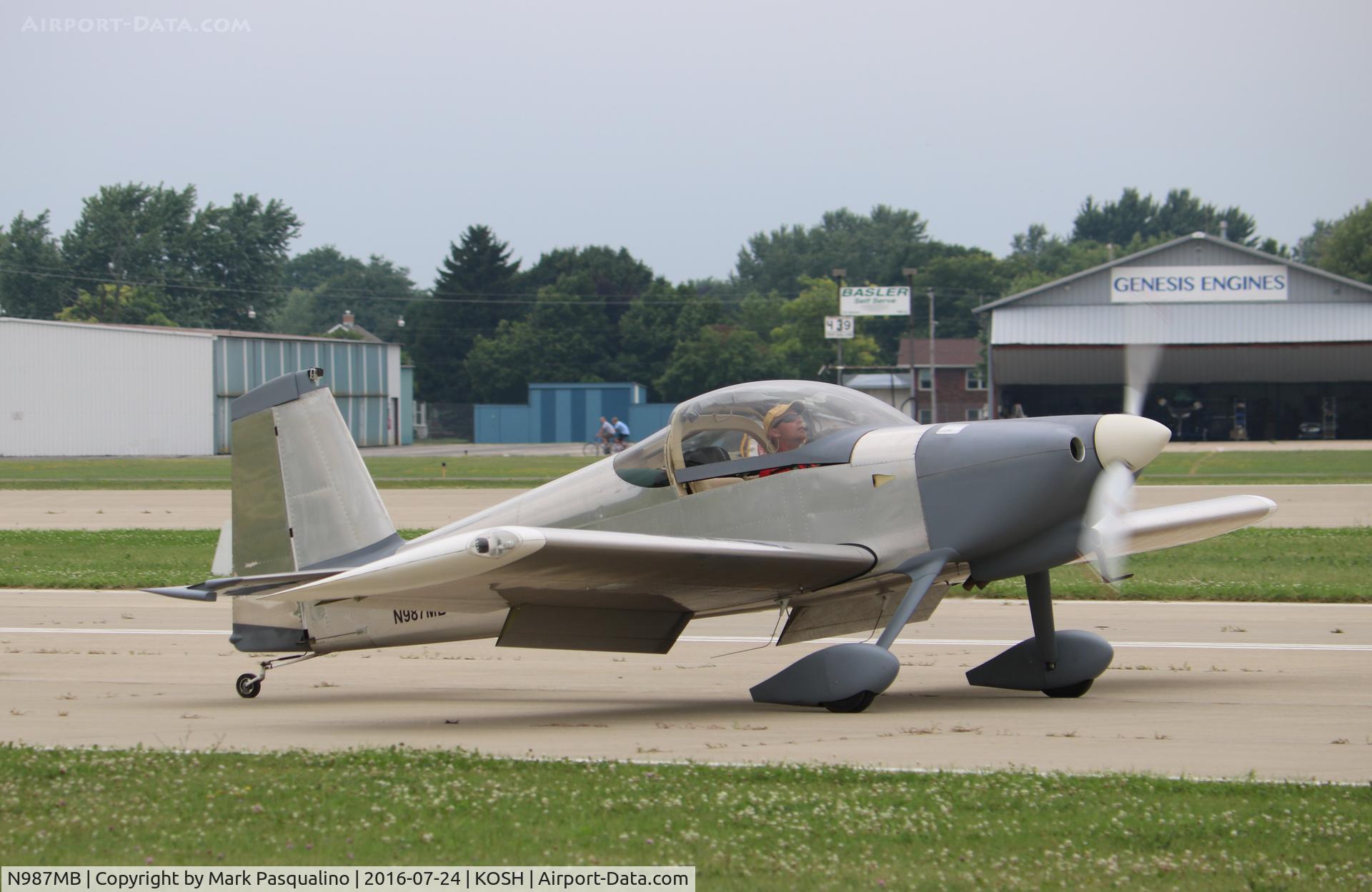 N987MB, 2010 Vans RV-7 C/N 001, Vans RV-7