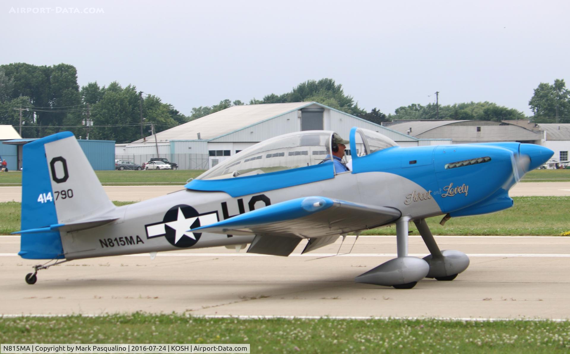 N815MA, 2007 Vans RV-8 C/N 82287, Vans RV-8