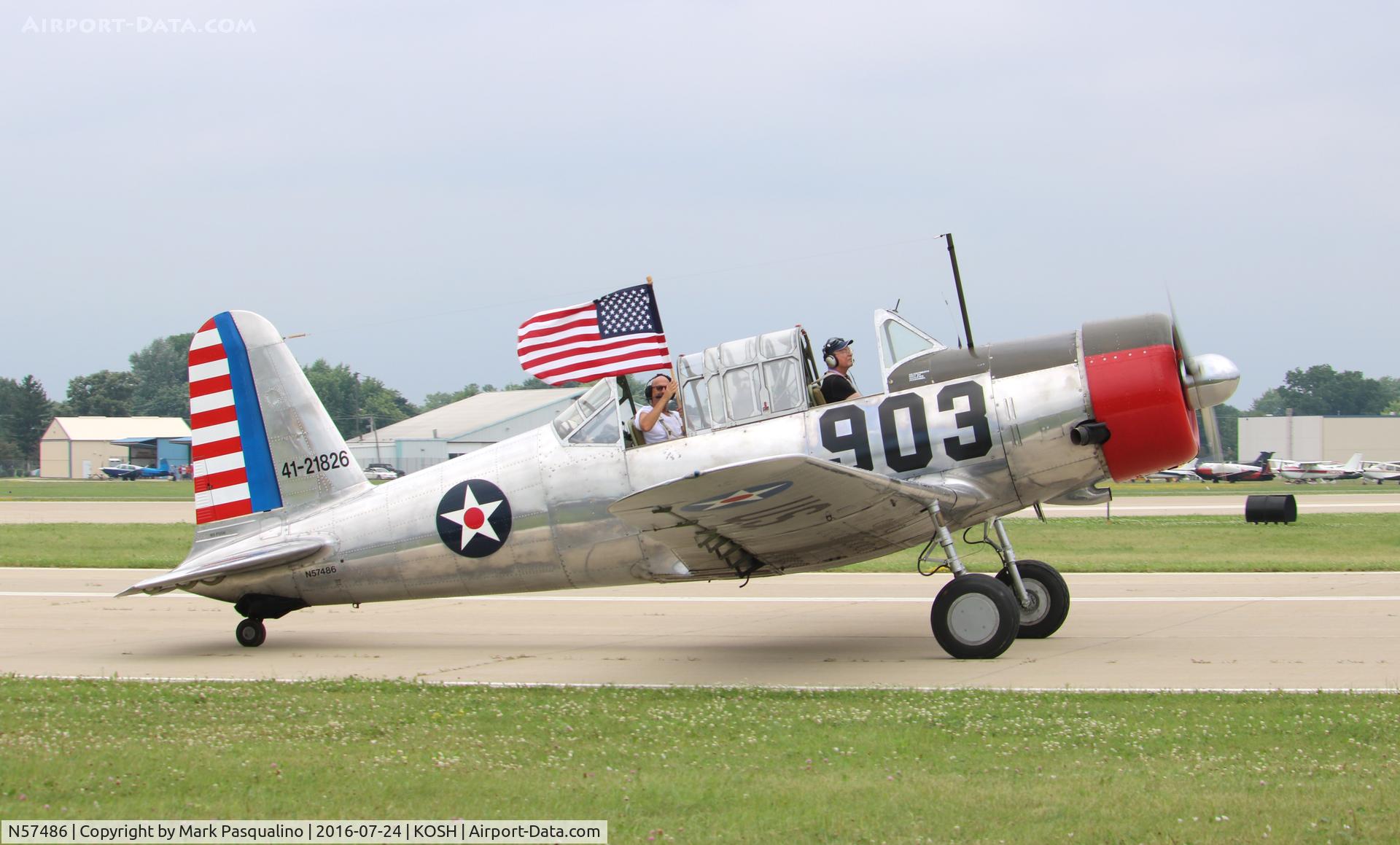 N57486, 1942 Consolidated Vultee BT-13A Valiant C/N 5665, Vultee BT-13A