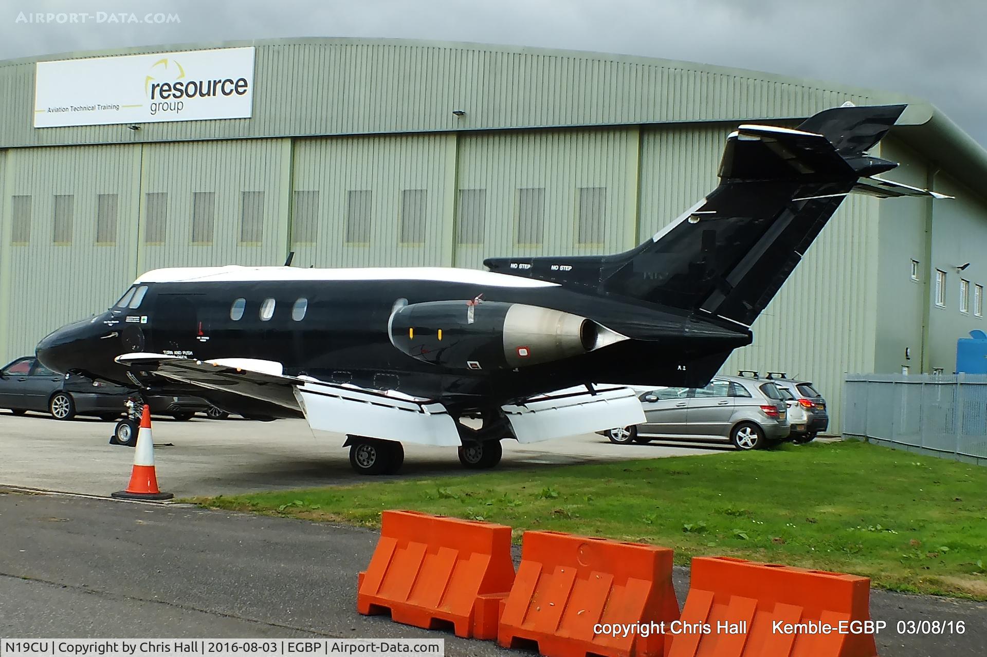 N19CU, 1965 Hawker Siddeley HS.125 Dominie T.1 C/N 25048, in storage at Kemble