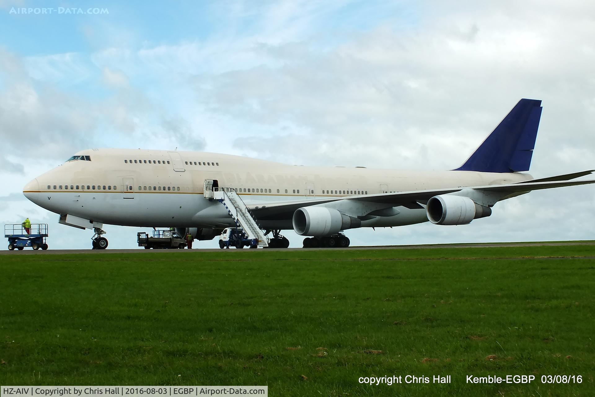 HZ-AIV, 1997 Boeing 747-468 C/N 28339, in storage at Kemble