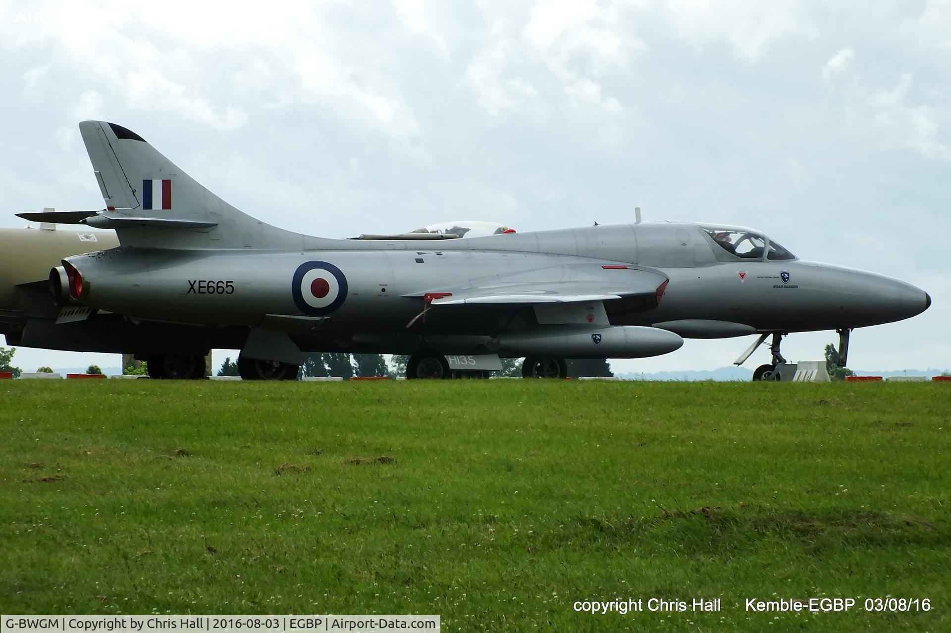 G-BWGM, 1955 Hawker Hunter T.8C C/N HABL-003008, in storage at Kemble