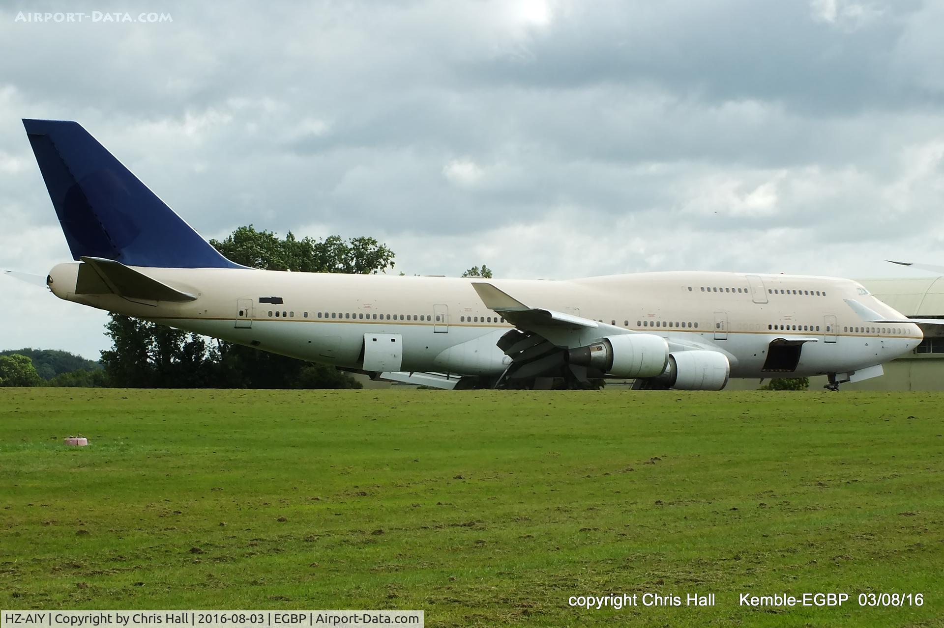 HZ-AIY, 1999 Boeing 747-468 C/N 28342, in storage at Kemble