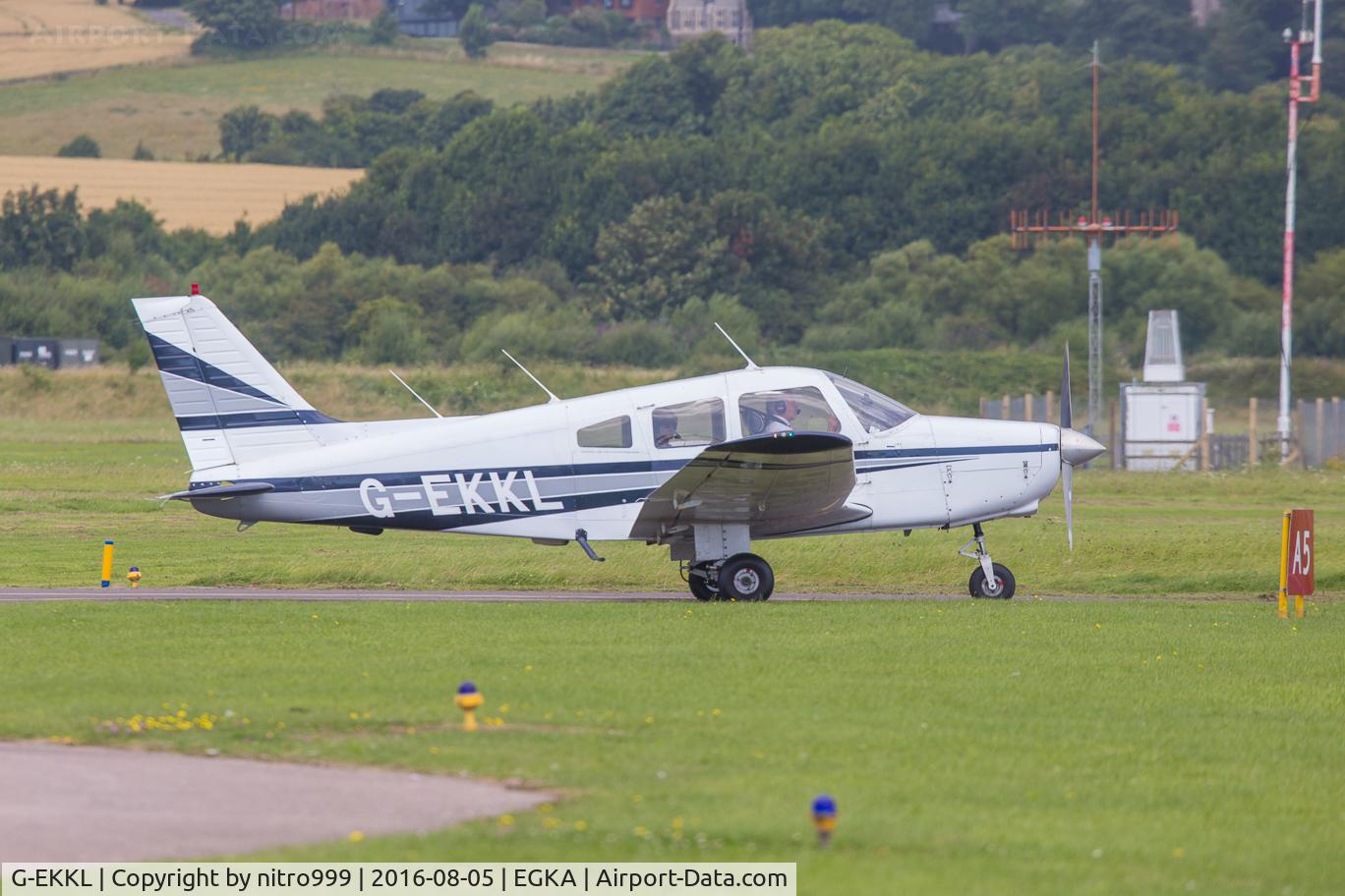 G-EKKL, 1984 Piper PA-28-161 Warrior II C/N 28-8416087, At ESH