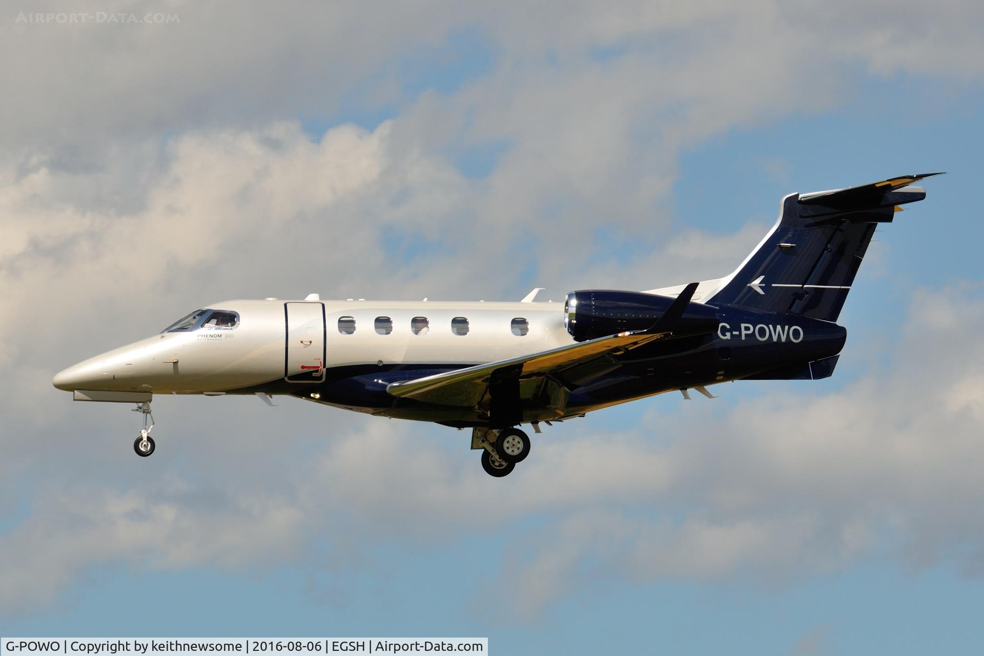 G-POWO, 2015 Embraer EMB-505 Phenom 300 C/N 50500266, Return Visitor.