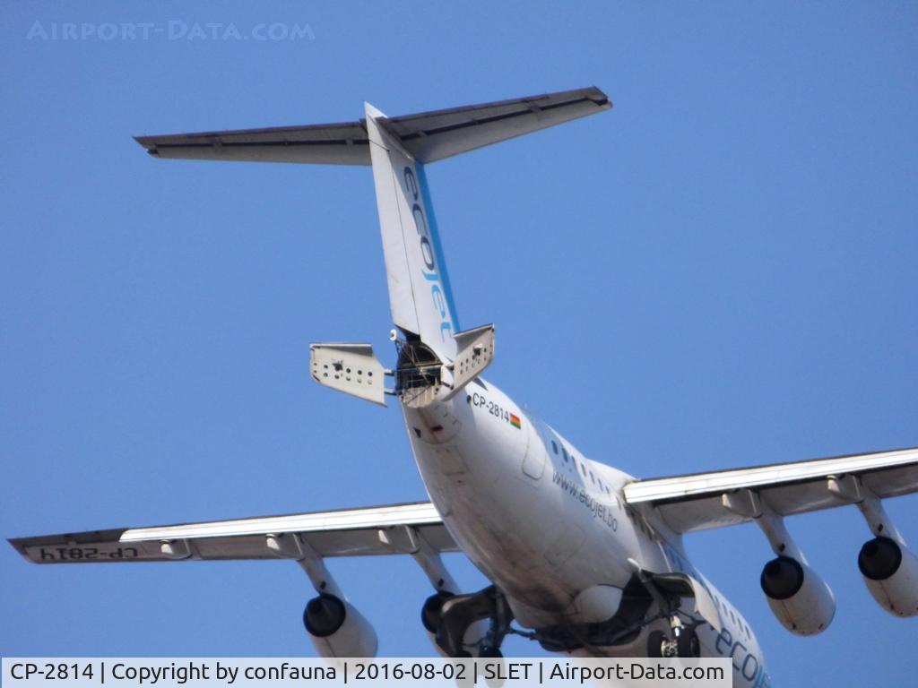 CP-2814, 1997 BAE Systems Avro 146-RJ85 C/N E.2317, Approaching El Trompillo too fast