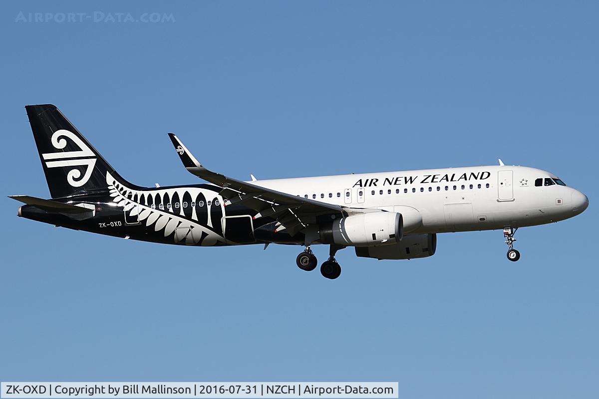 ZK-OXD, 2014 Airbus A320-232 C/N 5962, NZ517 ex AKL