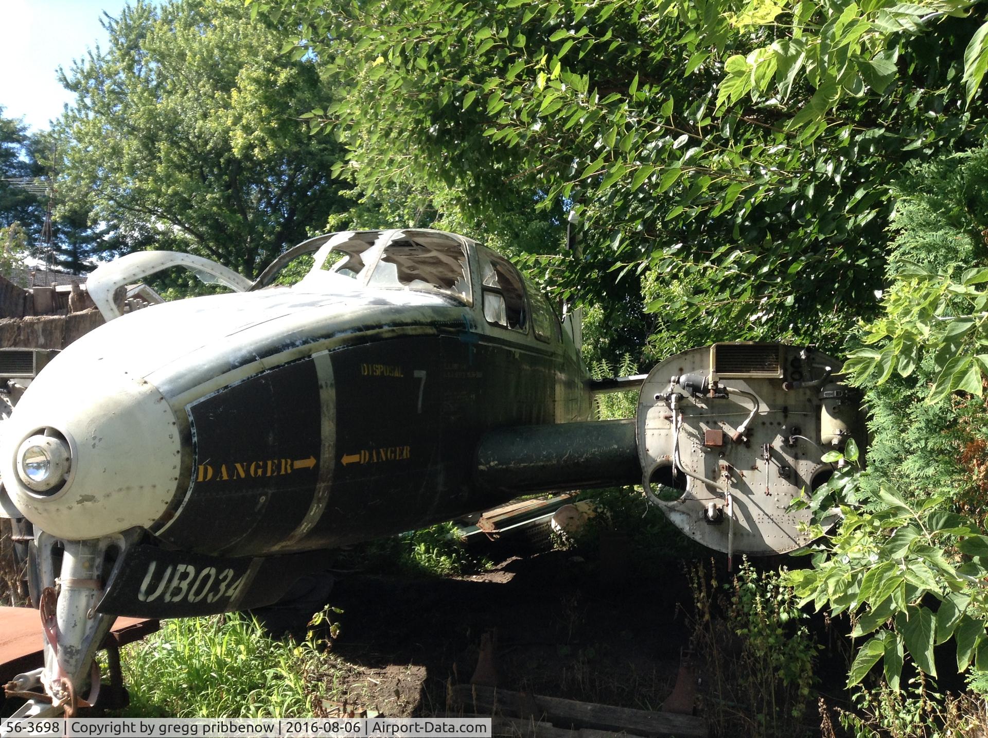 56-3698, 1956 Beech U-8D Seminole C/N LH.99, Found sitting at antiques mall emerald grove wi