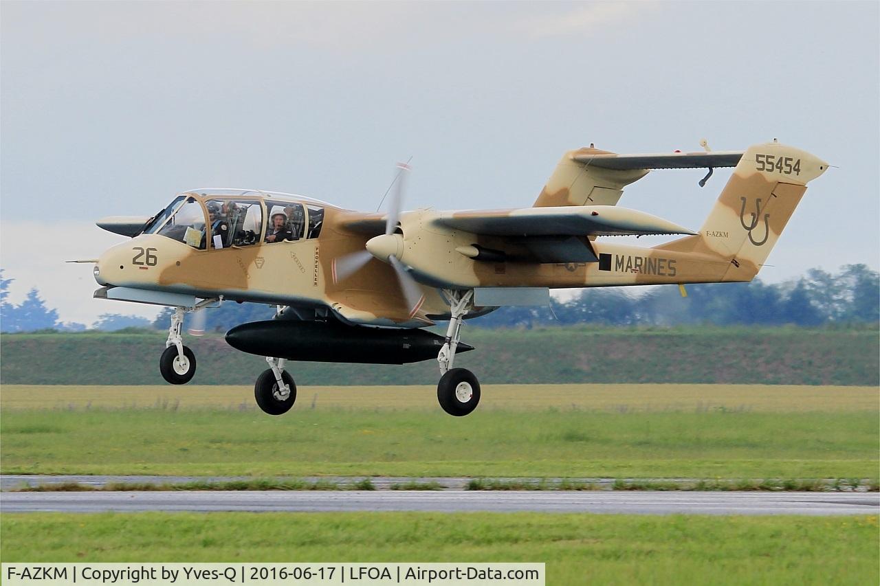 F-AZKM, 1971 North American OV-10B Bronco C/N 338-9 (305-65), North American OV-10B Bronco, On final rwy 24, Avord Air Base 702 (LFOA) Open day 2016