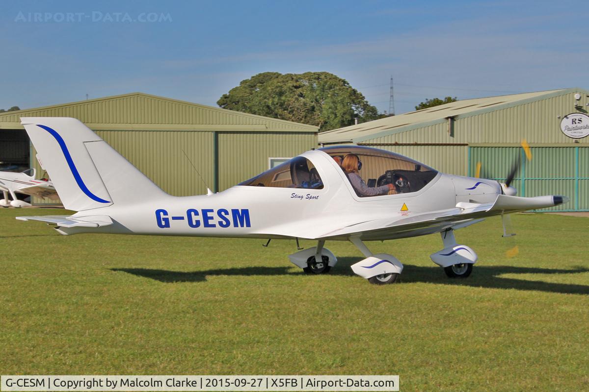 G-CESM, 2011 TL Ultralight TL-2000 Sting Sport C/N LAA 347-14801, TL Ultralight TL-2000 Sting Sport, Fishburn Airfield, September 27th 2015.