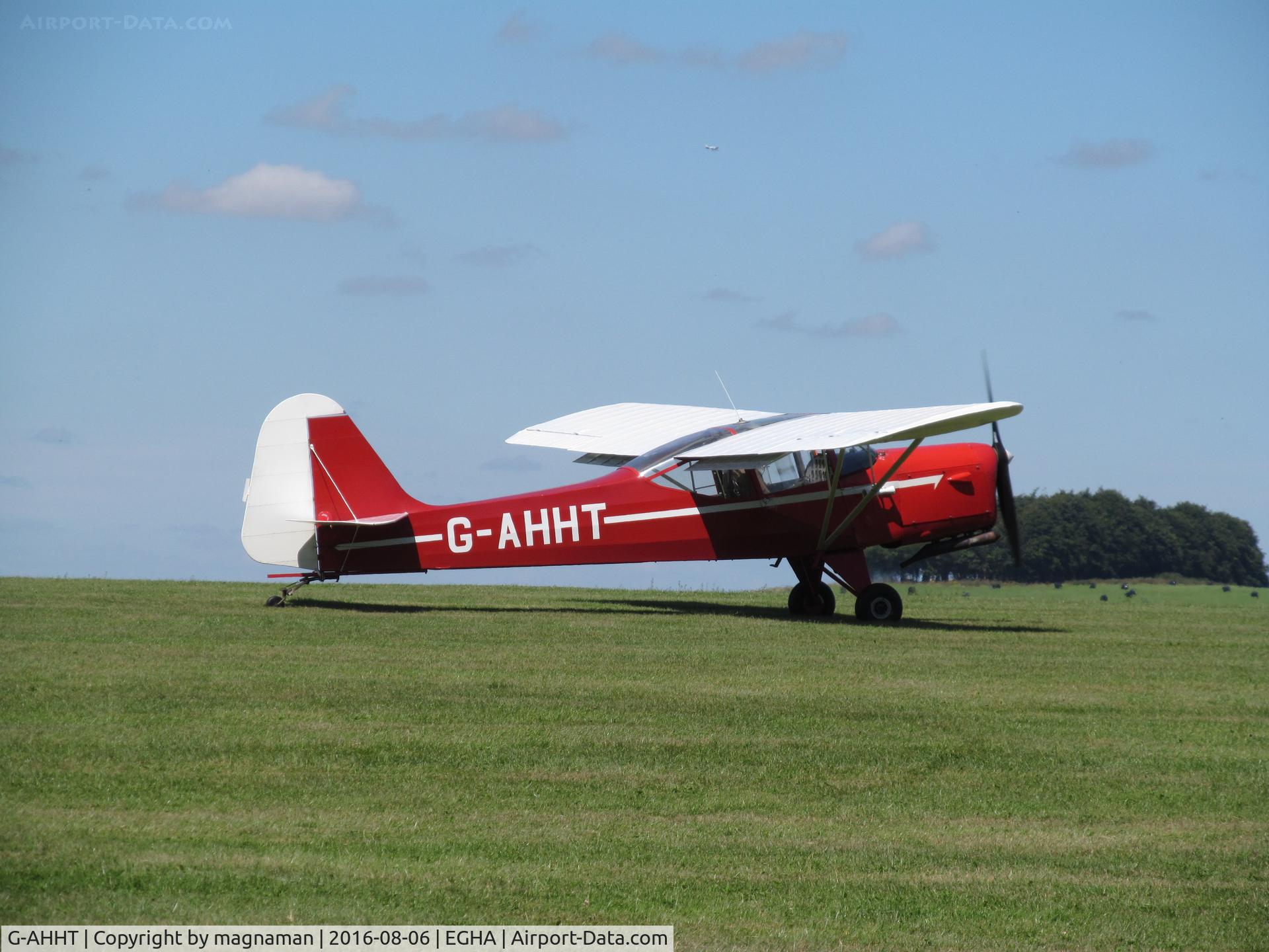 G-AHHT, 1946 Auster J-1N Alpha C/N 2022, in sun at compton