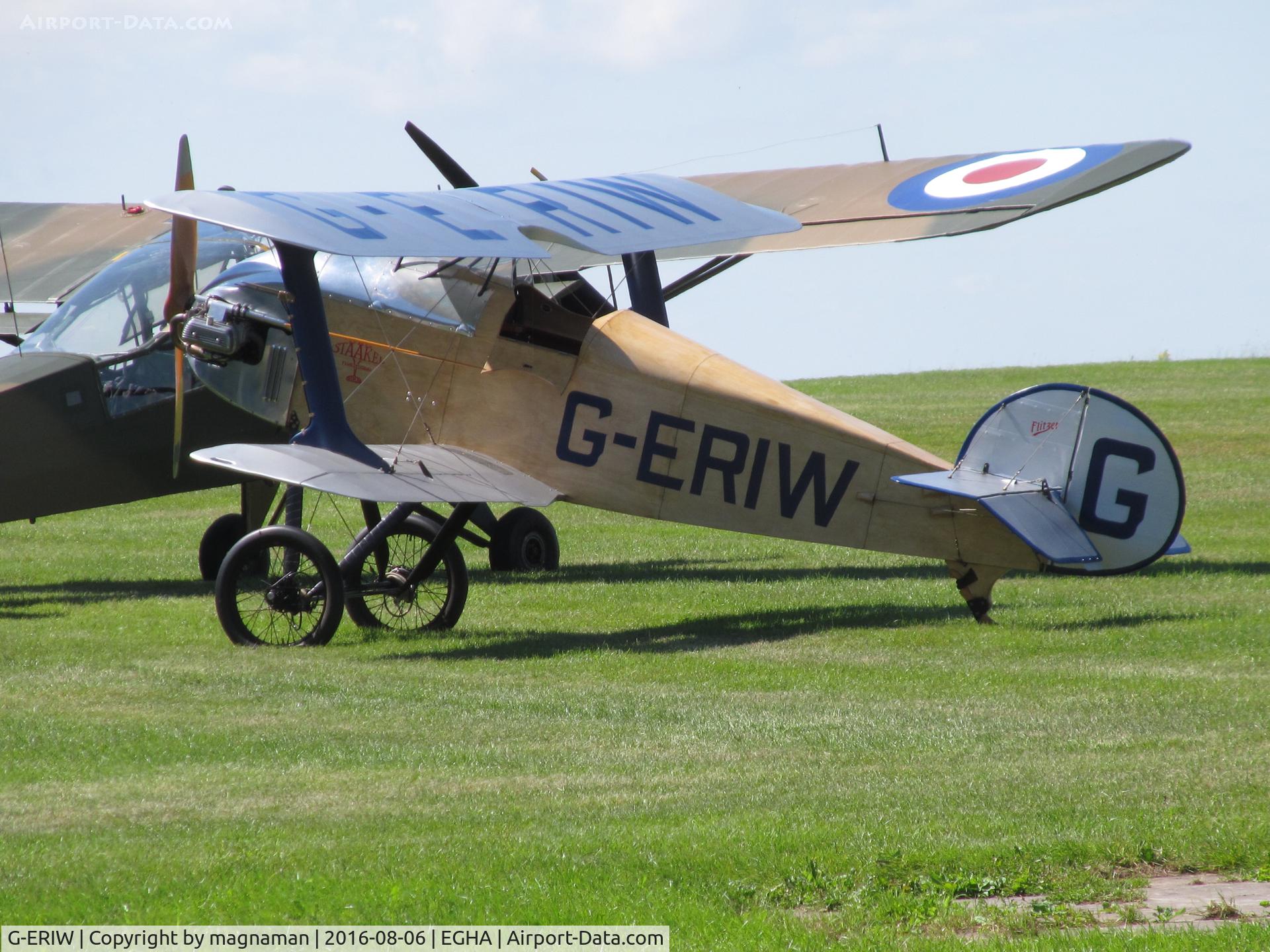 G-ERIW, 2005 Staaken Z-21 Flitzer C/N PFA 223-13834, by café with other 
