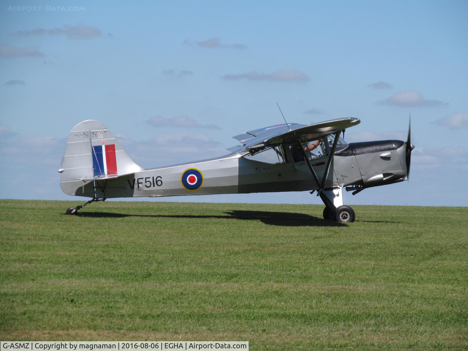G-ASMZ, 1963 Beagle A-61 Terrier 2 C/N B.629, leaving Compton for middle wallop