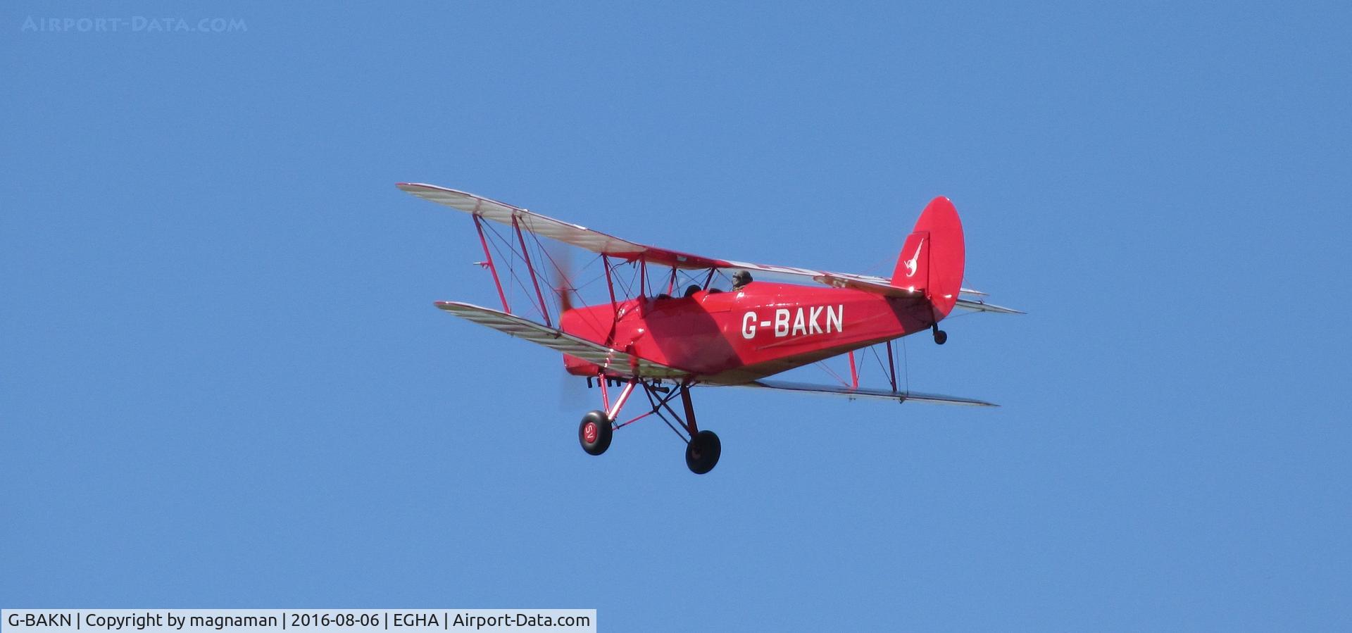 G-BAKN, 1946 Stampe-Vertongen SV-4C C/N 348, leaving compton