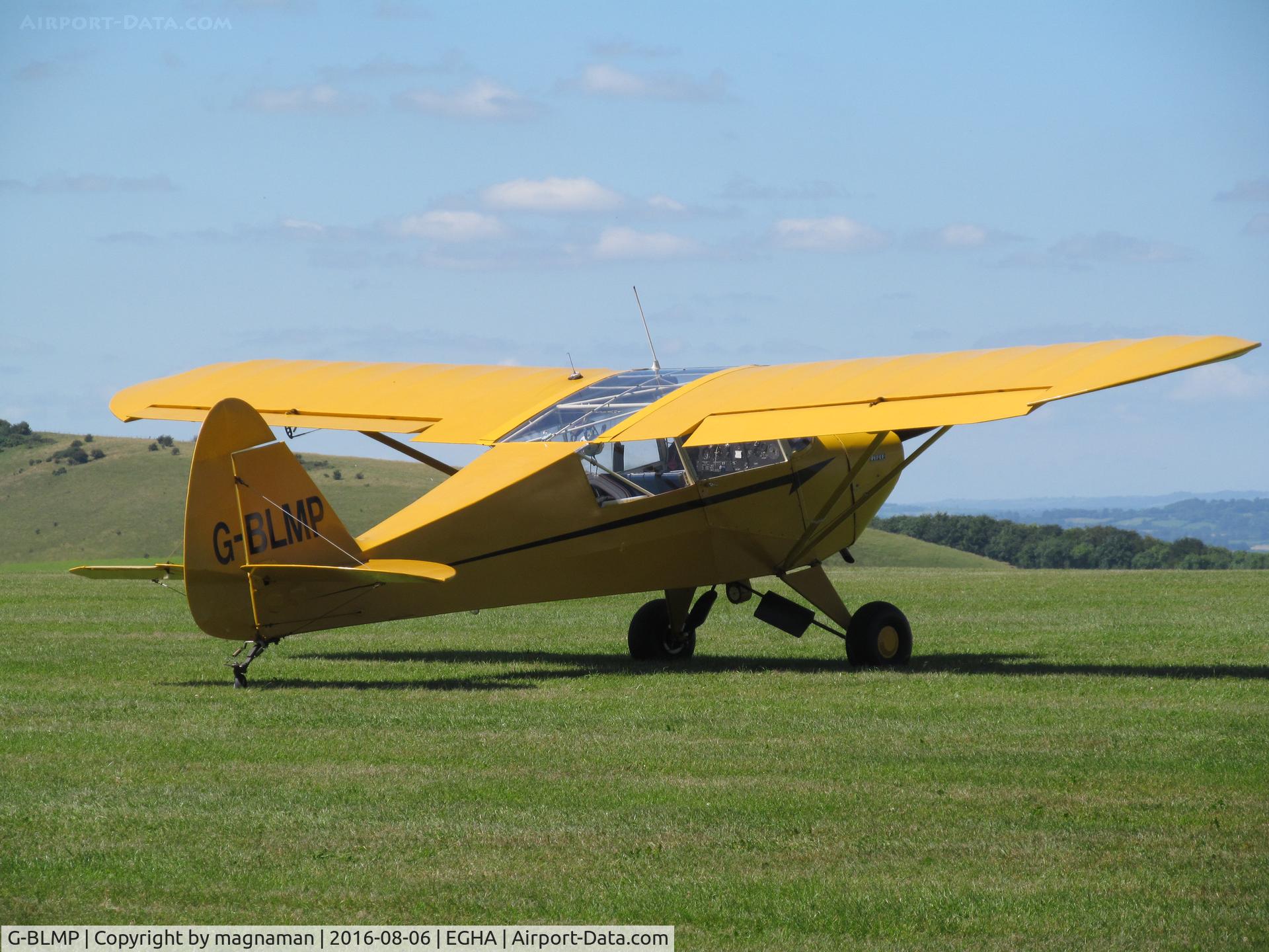 G-BLMP, 1949 Piper PA-17 Vagabond C/N 17-193, only pa17 in today