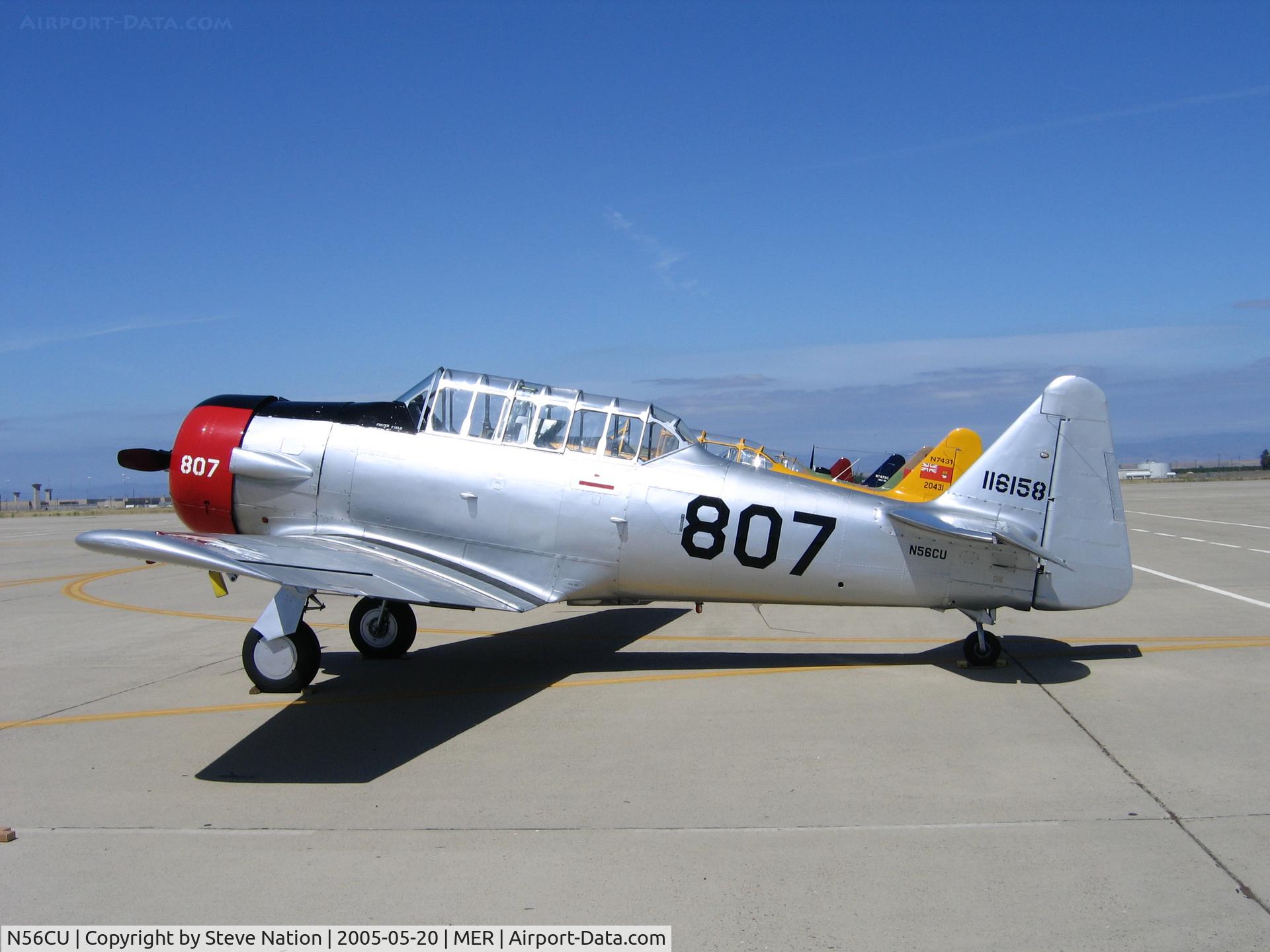 N56CU, 1941 North American AT-6A Texan C/N 786536, Bob Gordon's 1941 AT-6A painted as Navy-807 BuAer 116158