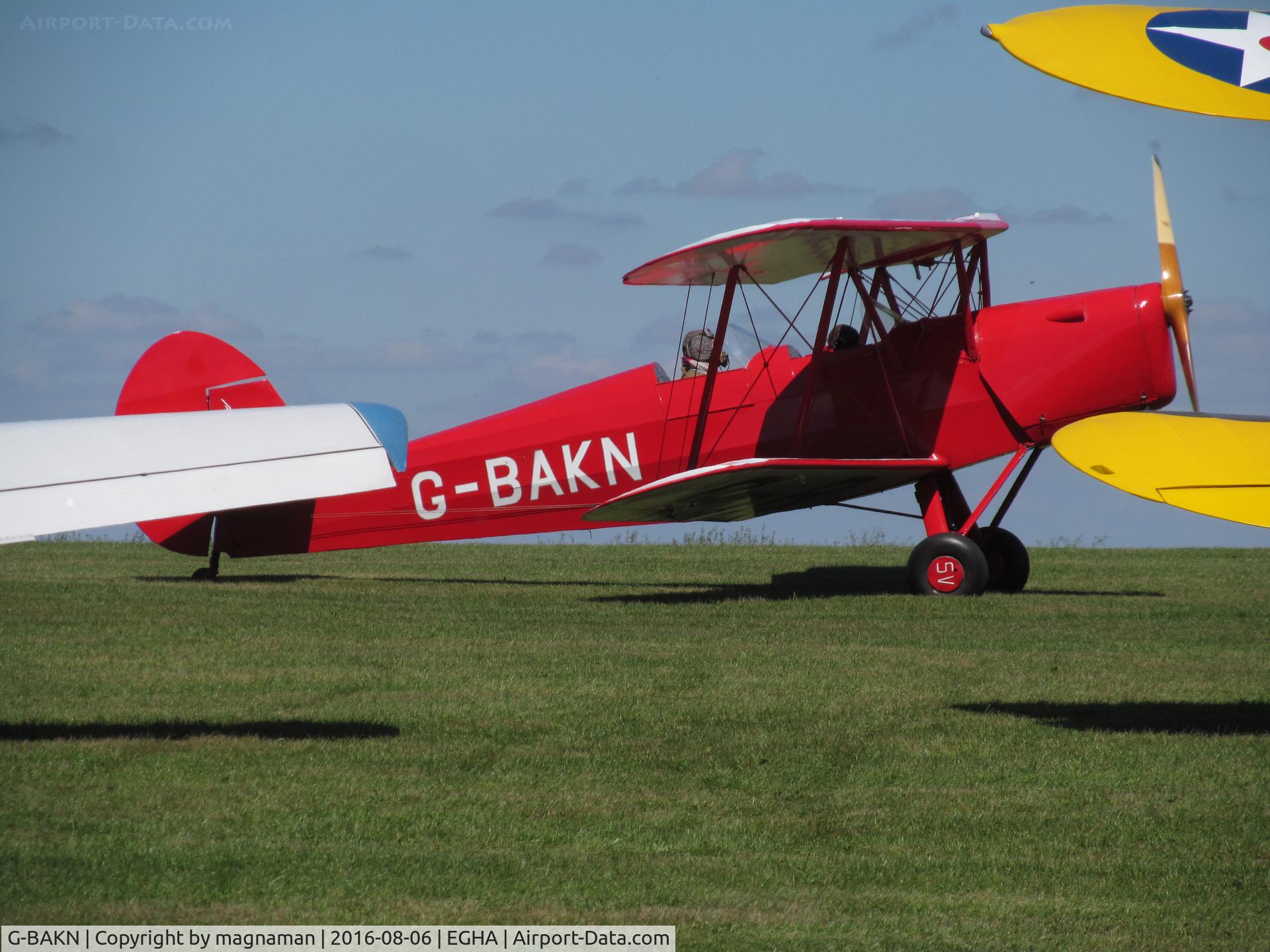 G-BAKN, 1946 Stampe-Vertongen SV-4C C/N 348, going past line up