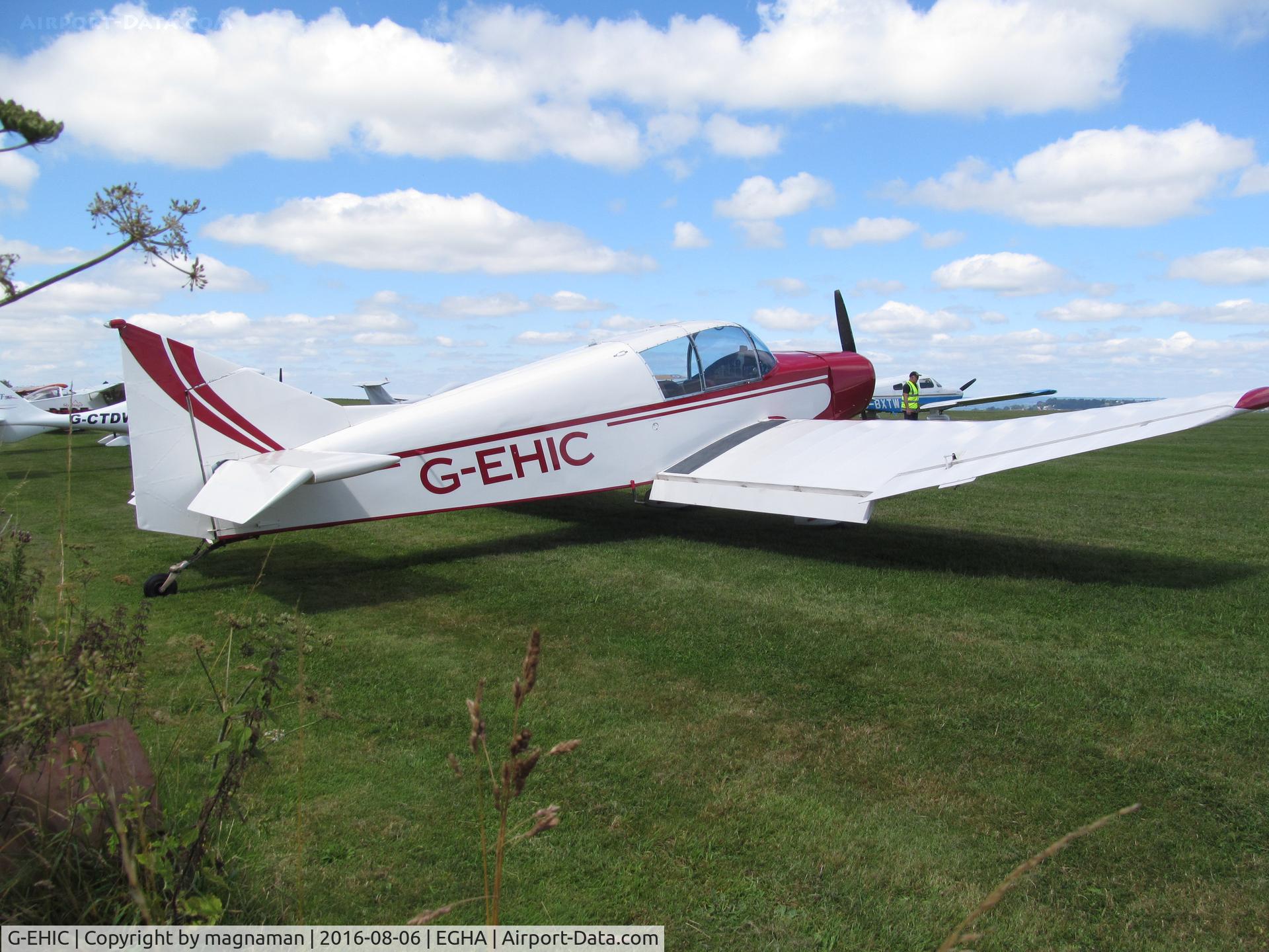 G-EHIC, 1961 Jodel D-140B Mousequetaire II C/N 53, in parking with cut tail